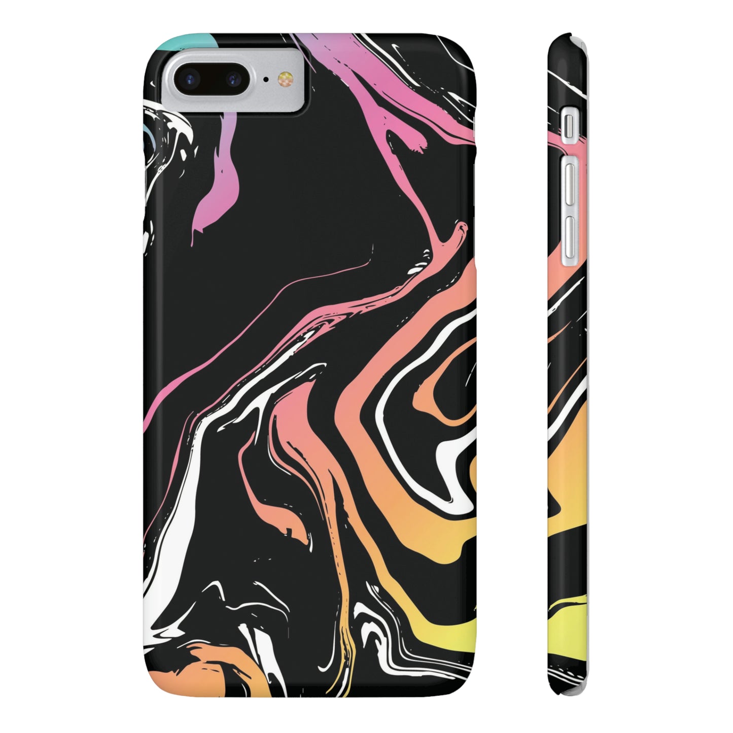 Acid marble pattern Snap Case