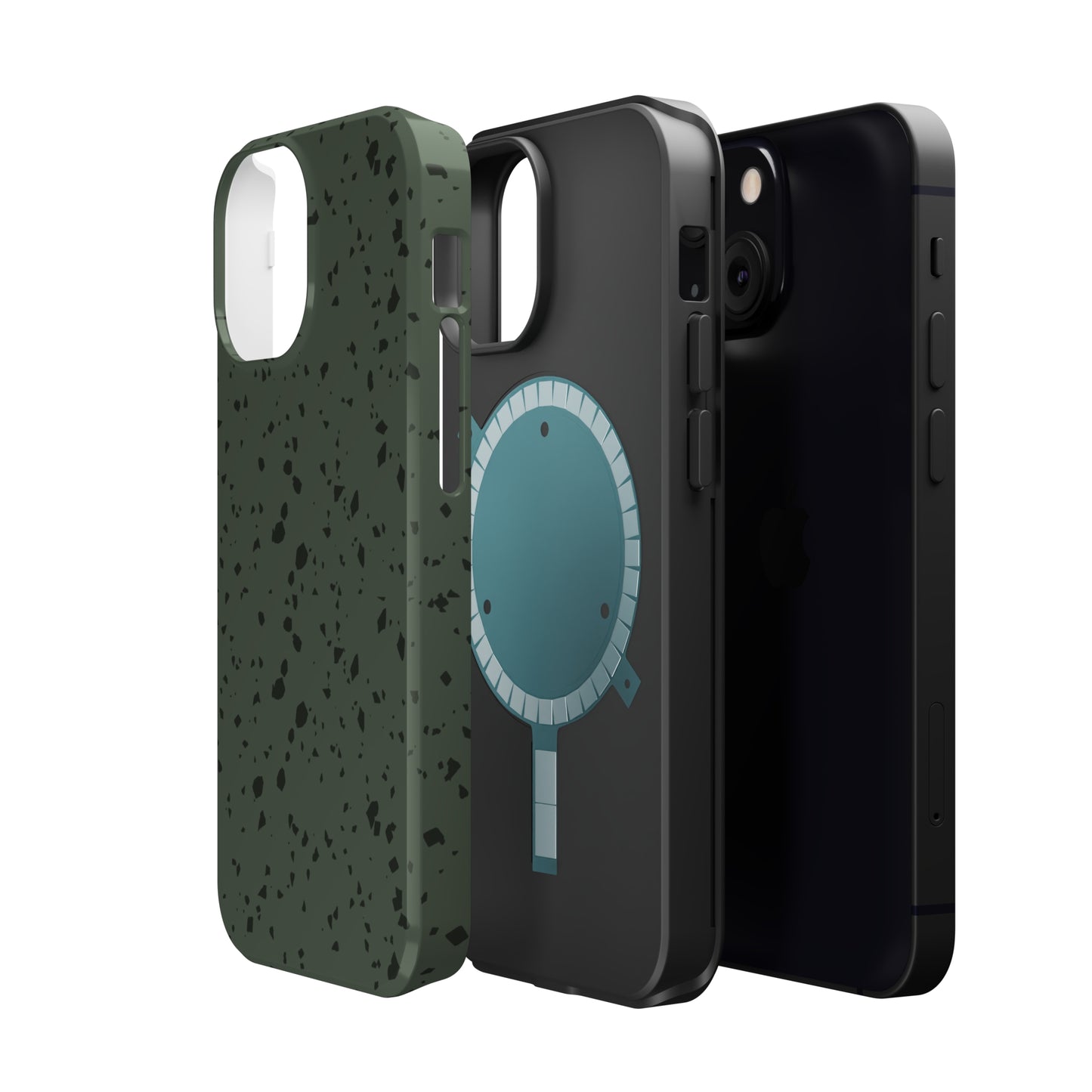 Olive Green Terrazzo MagSafe Tough Case