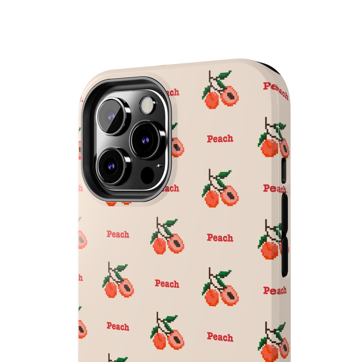 Pixelated Peach Tough iPhone Case
