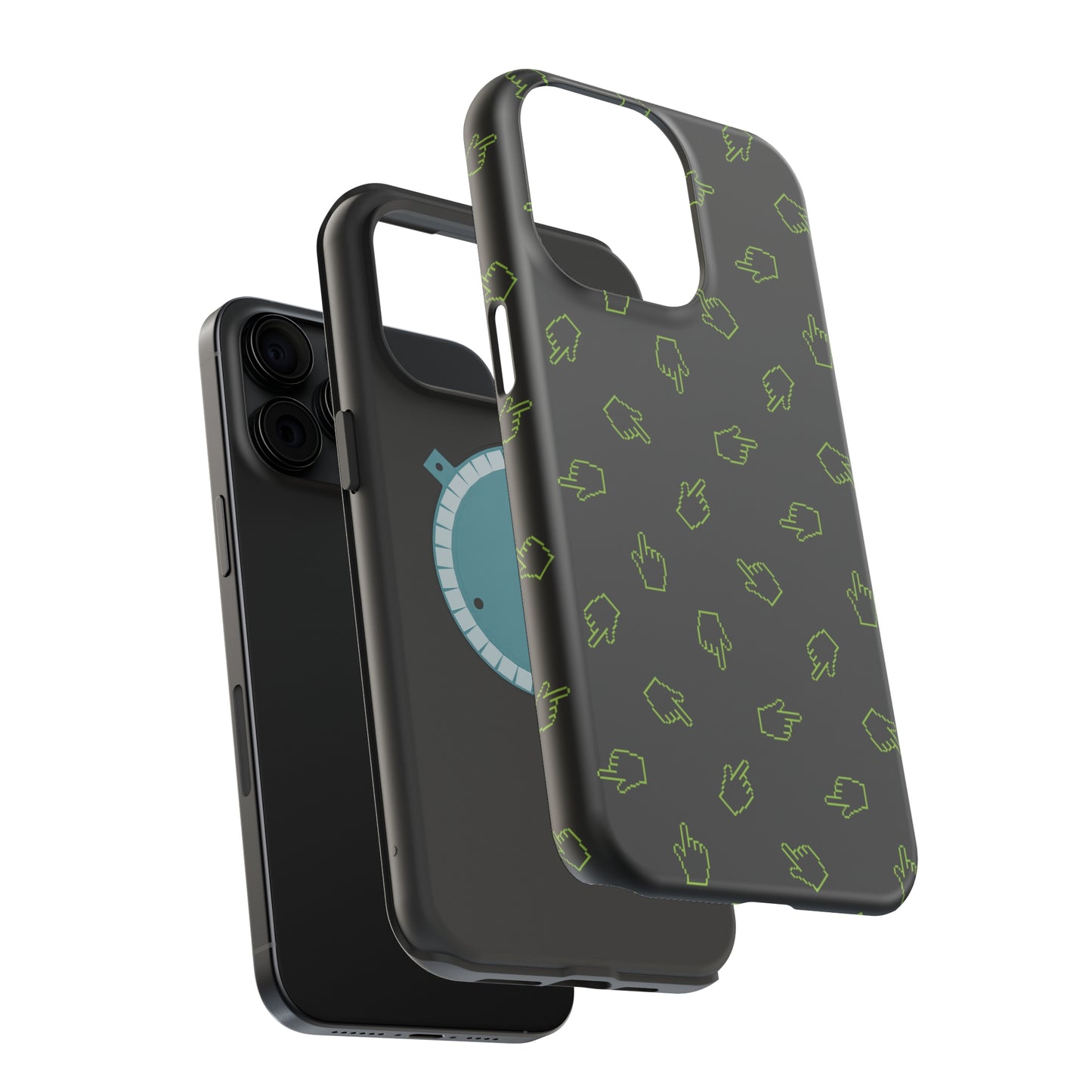 Pixelated Hand Cursor MagSafe Tough Case