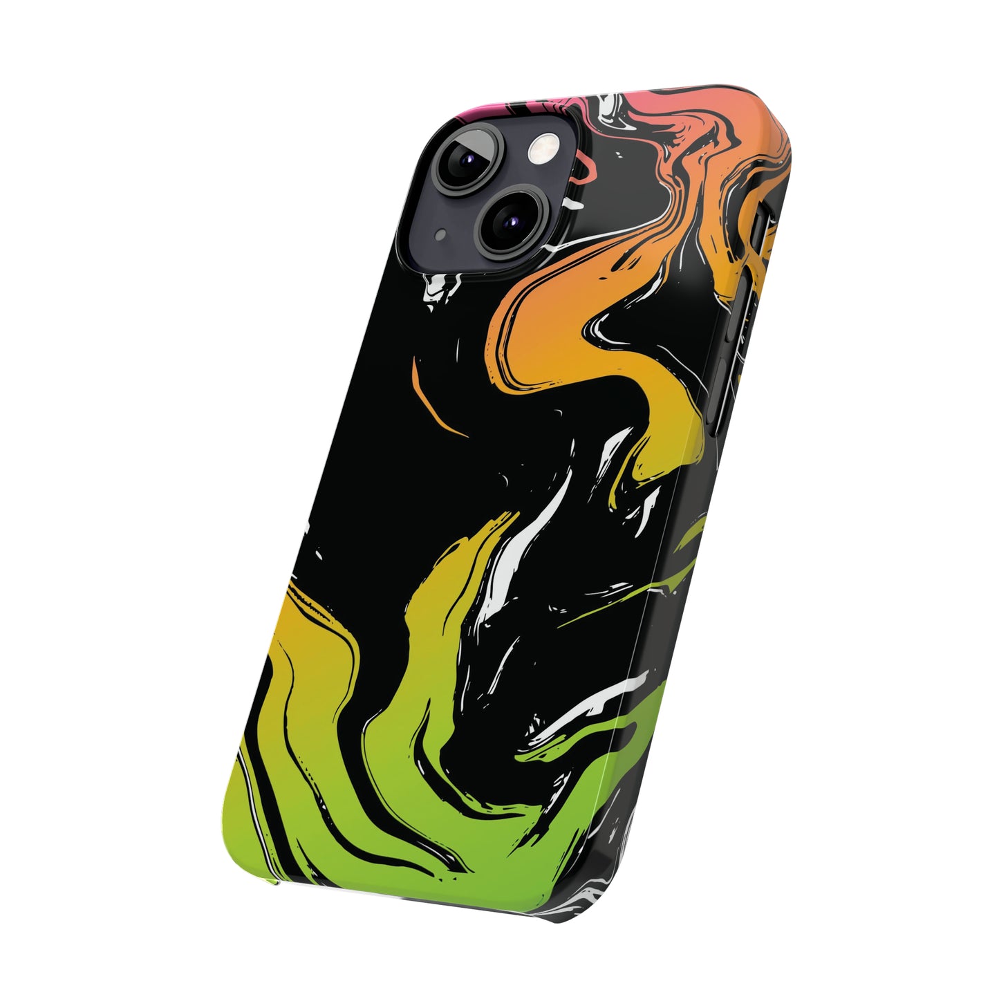 Acid marble pattern Snap Case