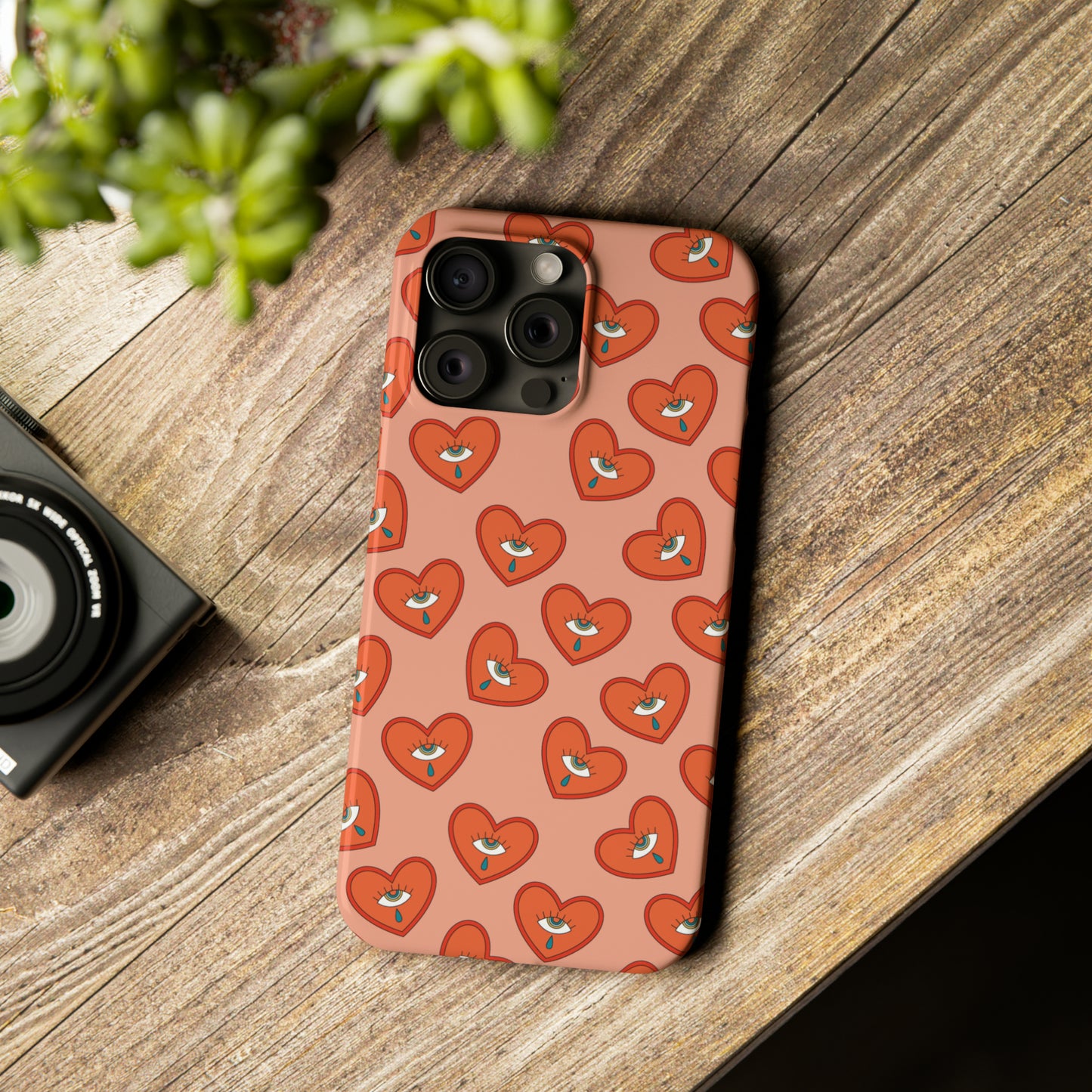 Psychedelic Heart Snap Case