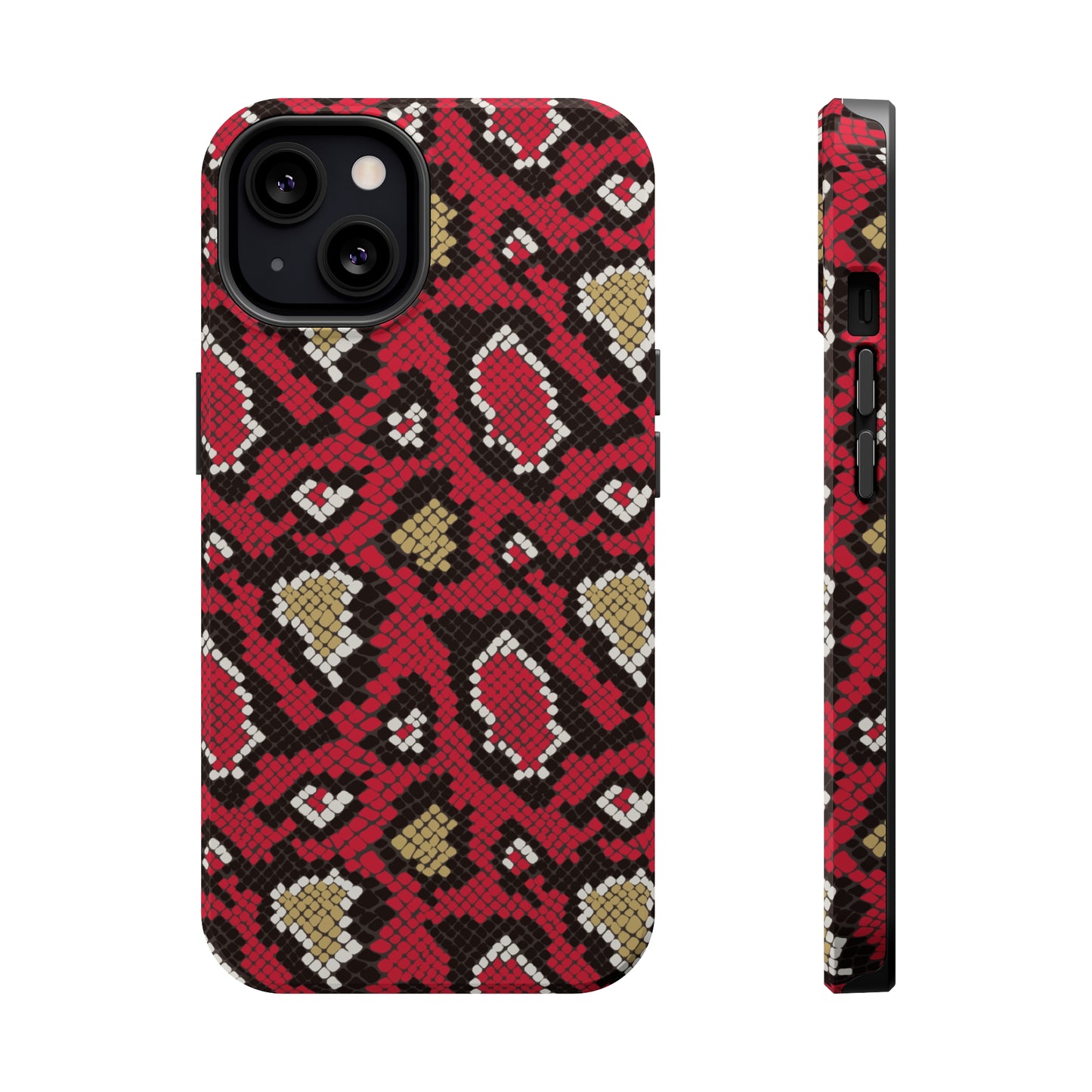 Red Snake Skin MagSafe Tough Case