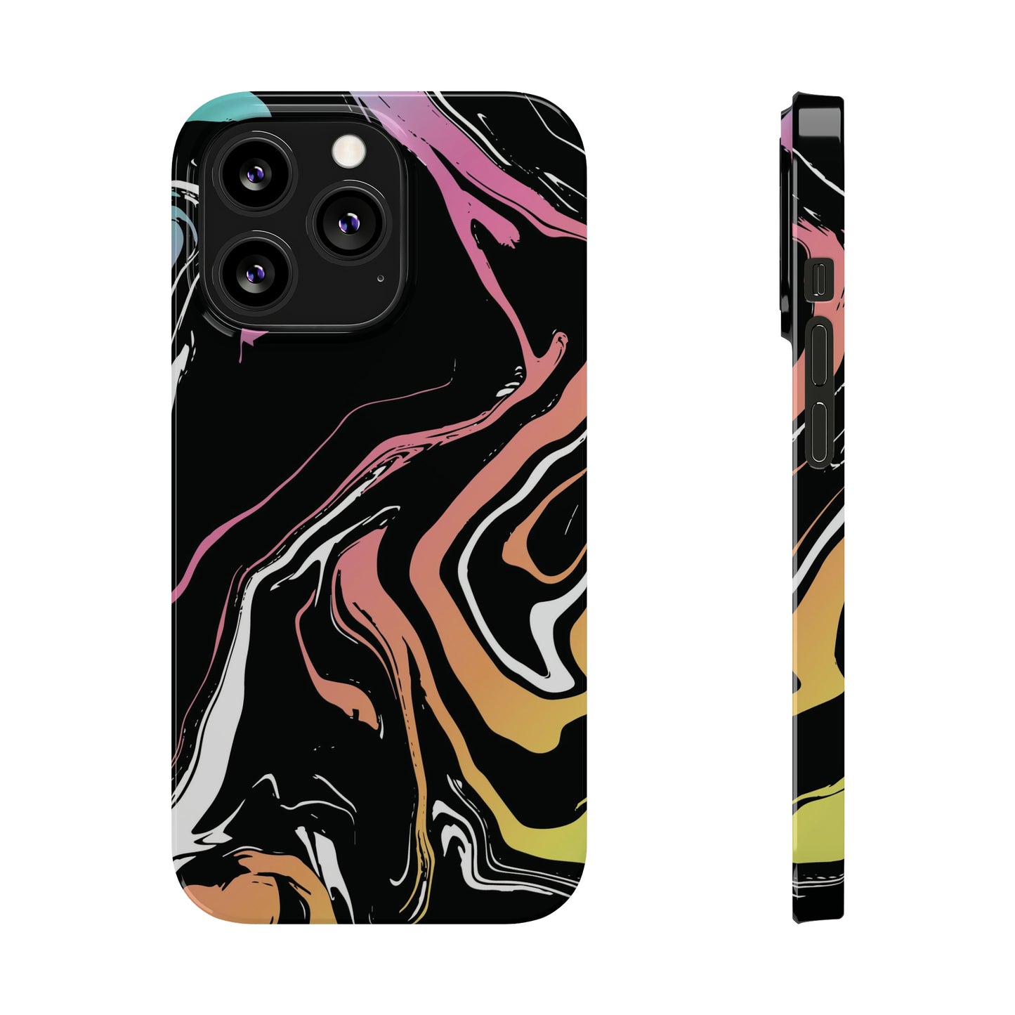 Acid marble pattern Snap Case