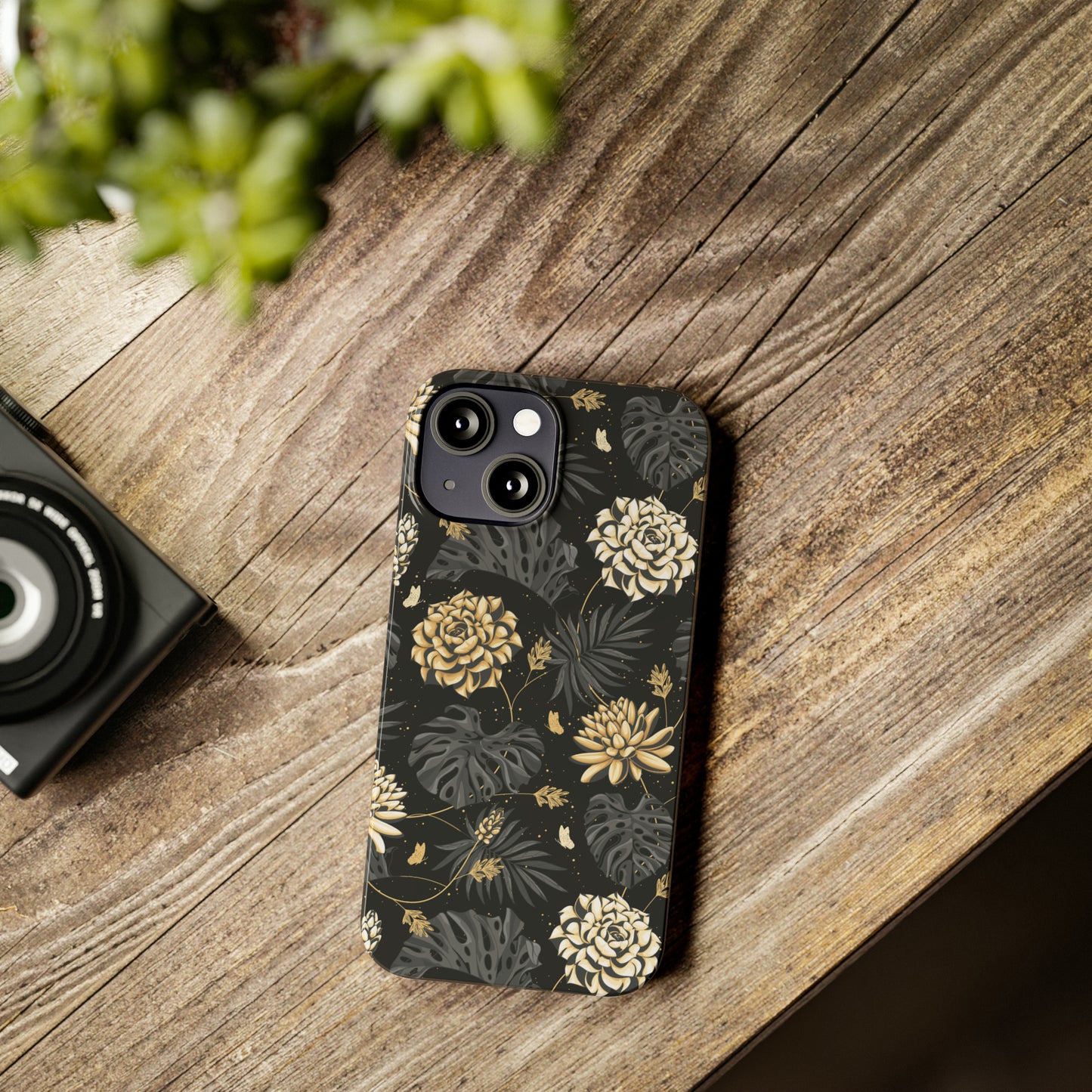 Golden Bloom Snap Case