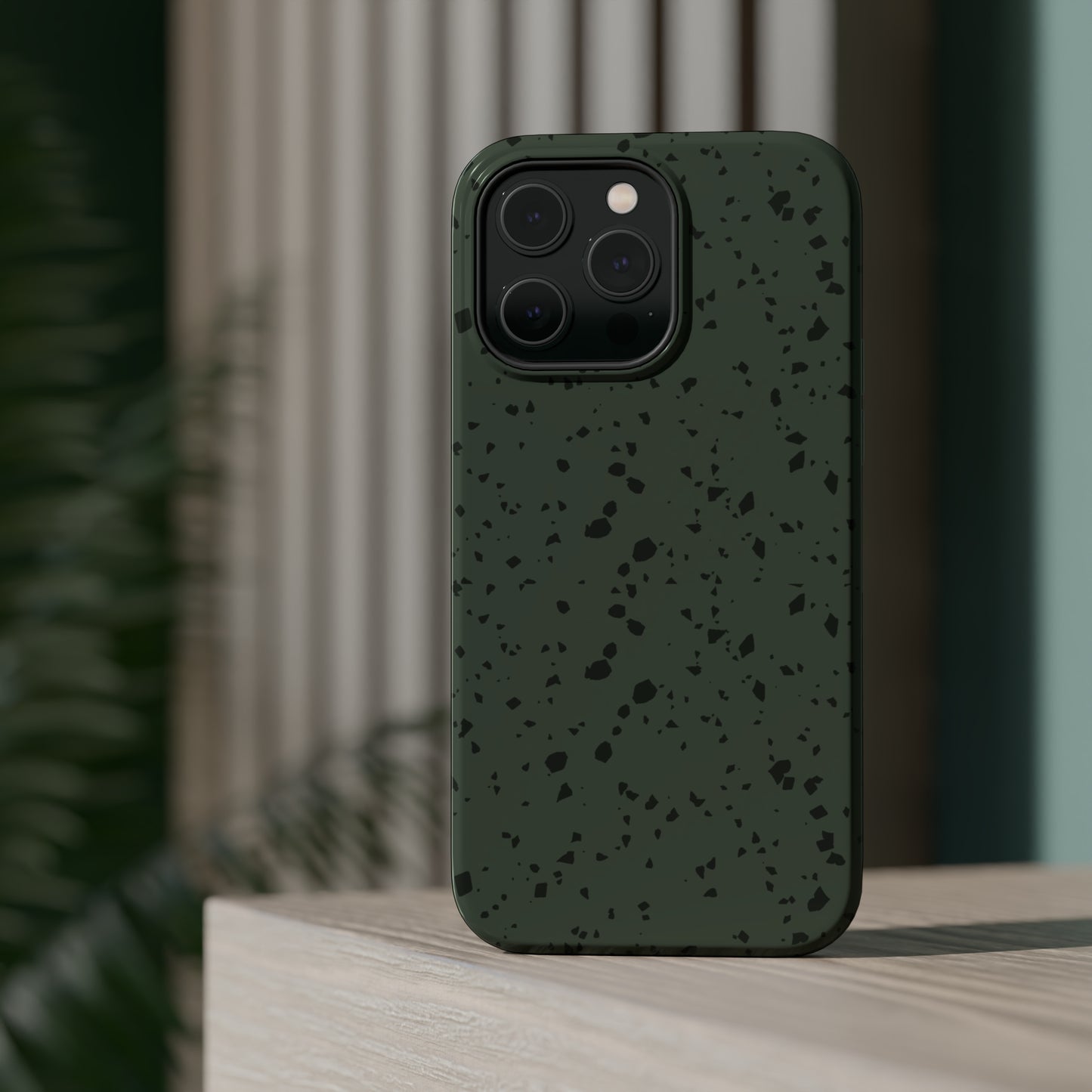 Olive Green Terrazzo MagSafe Tough Case