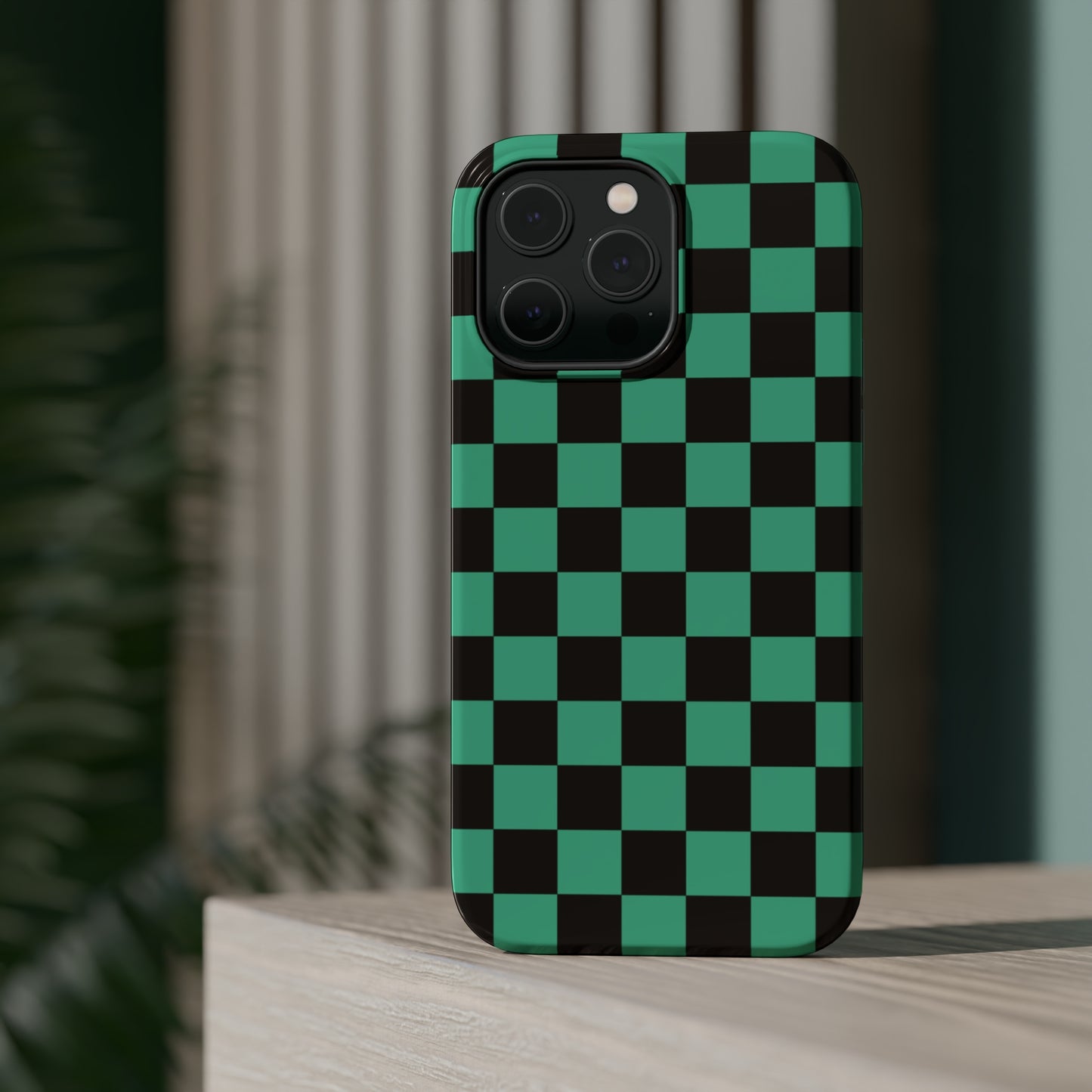 Green Checkers MagSafe Tough Case