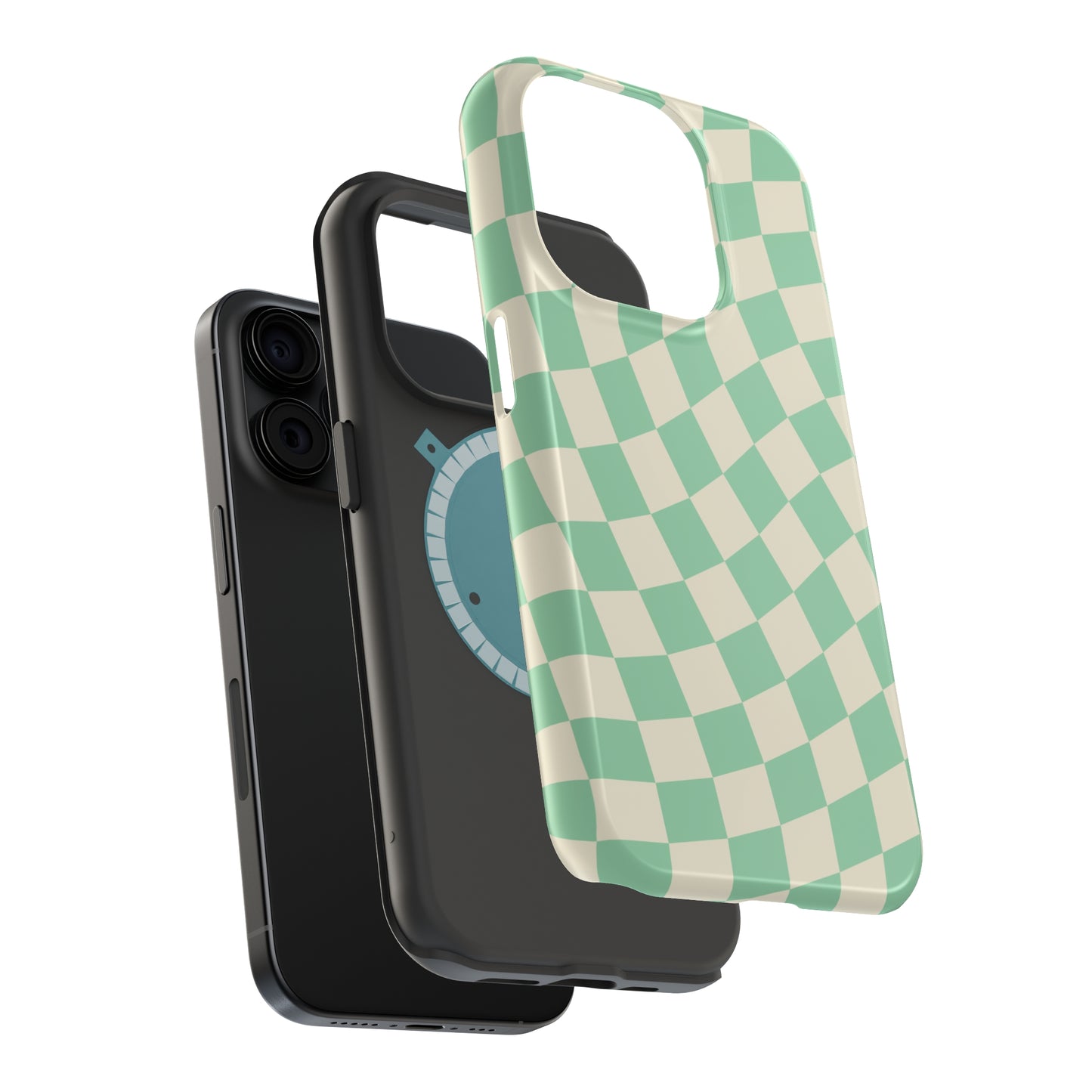 Pistachio Checkers MagSafe Tough Case