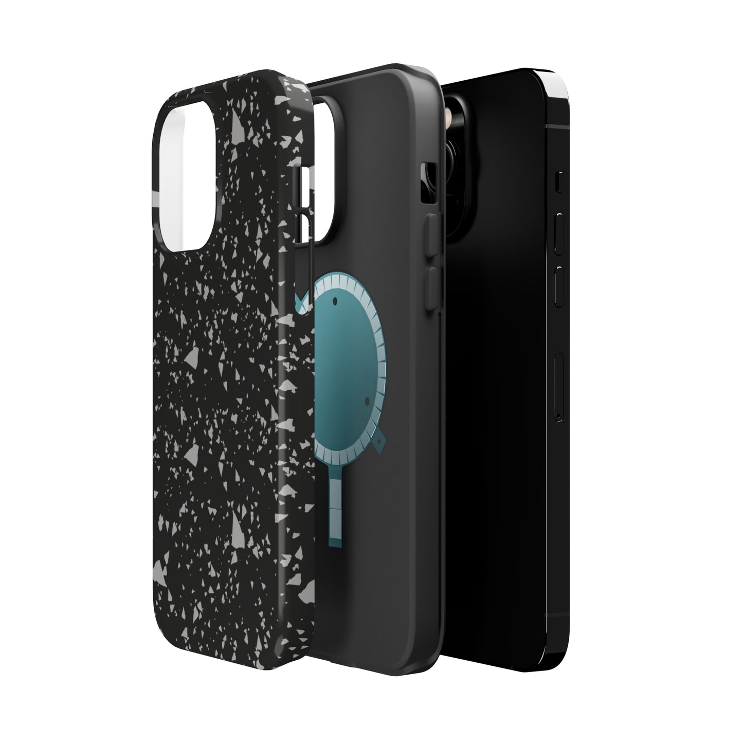 Black Terrazzo MagSafe Tough Case
