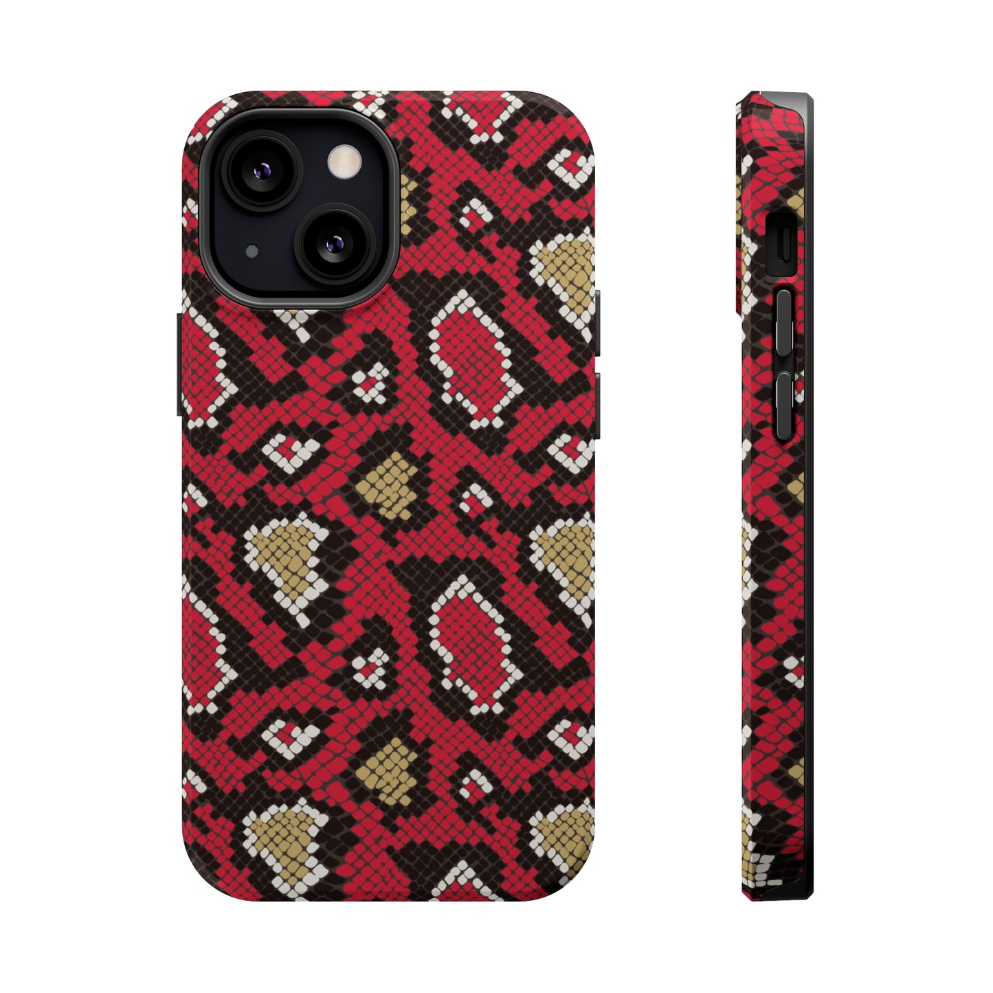 Red Snake Skin MagSafe Tough Case