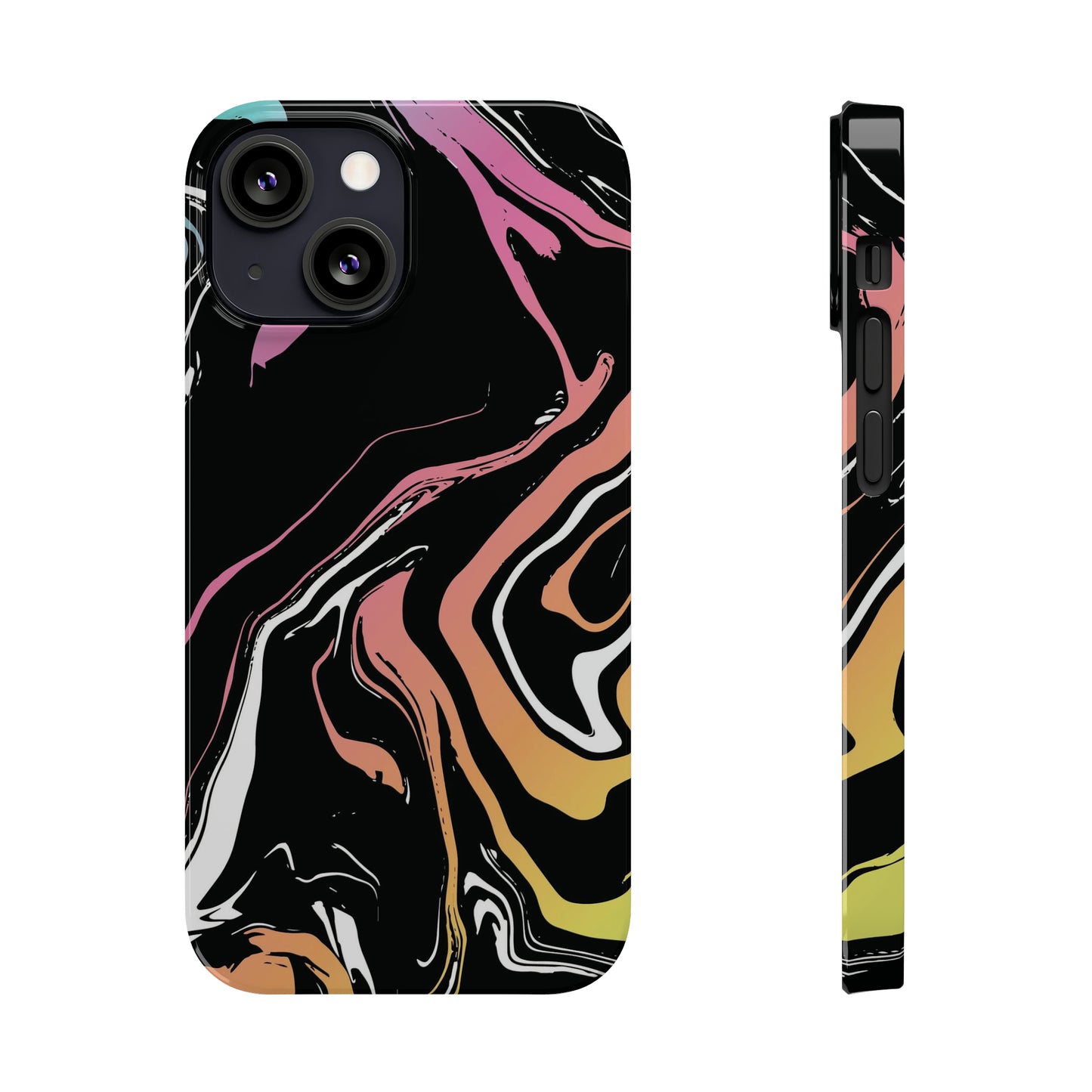 Acid marble pattern Snap Case