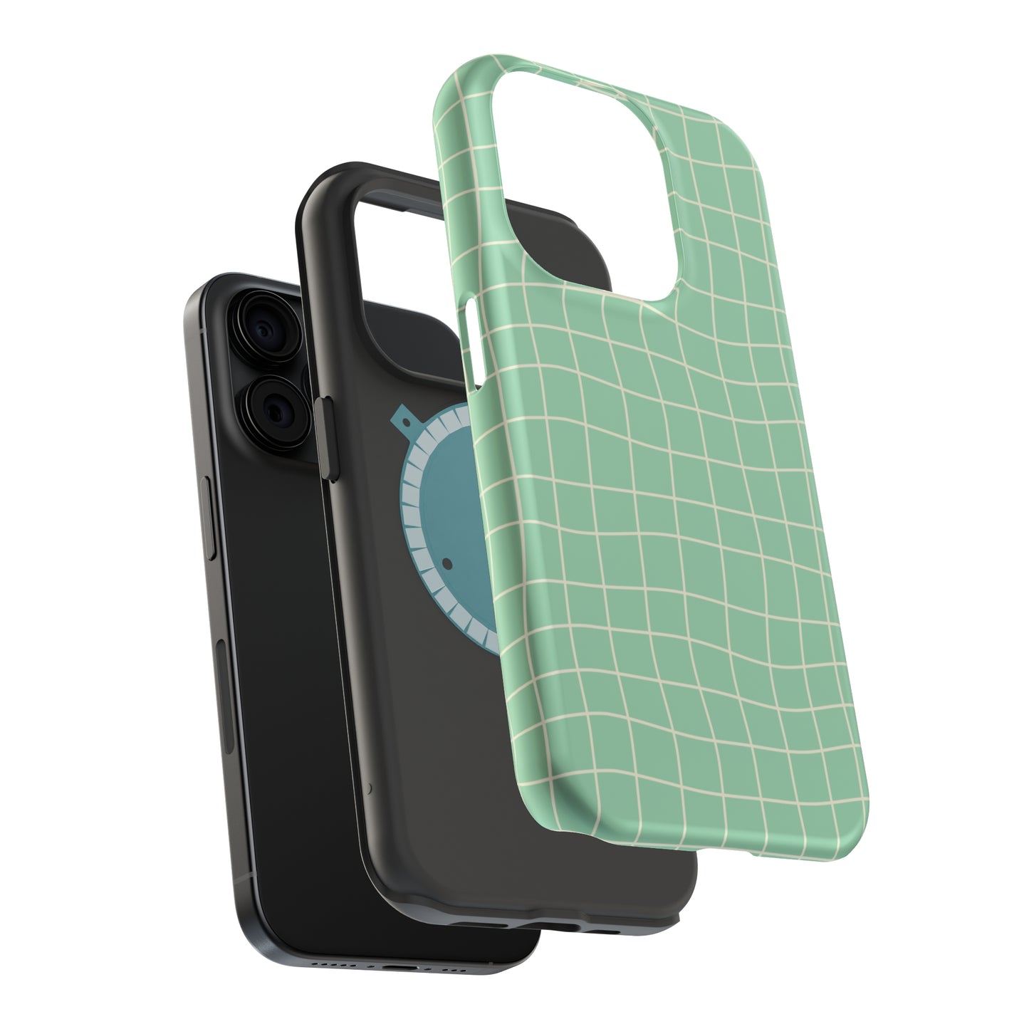 Pistachio Dizzy Grid MagSafe Tough Case