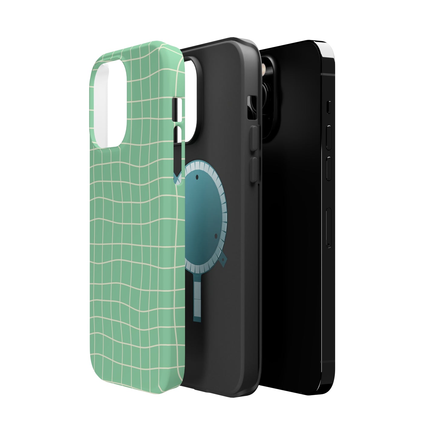 Pistachio Dizzy Grid MagSafe Tough Case