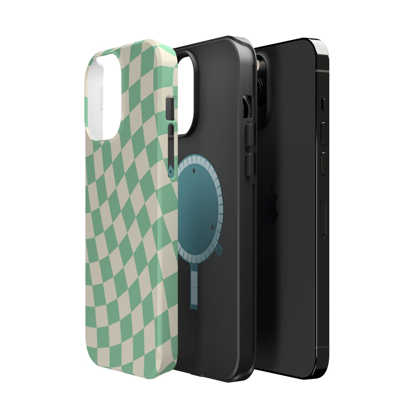 Pistachio Checkers MagSafe Tough Case