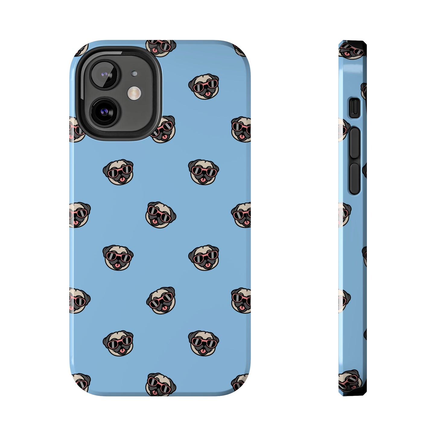 Pug Pattern Tough iPhone Case