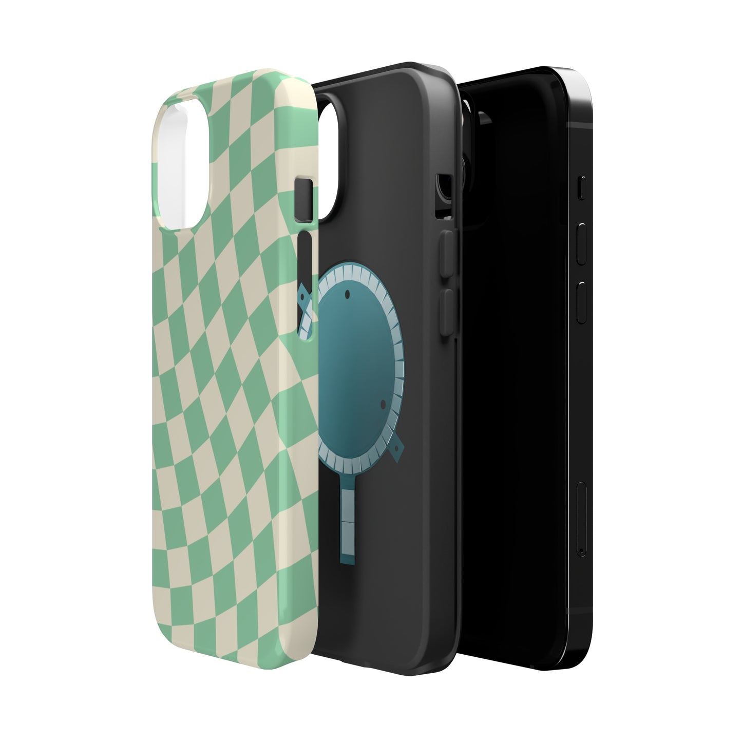 Pistachio Checkers MagSafe Tough Case