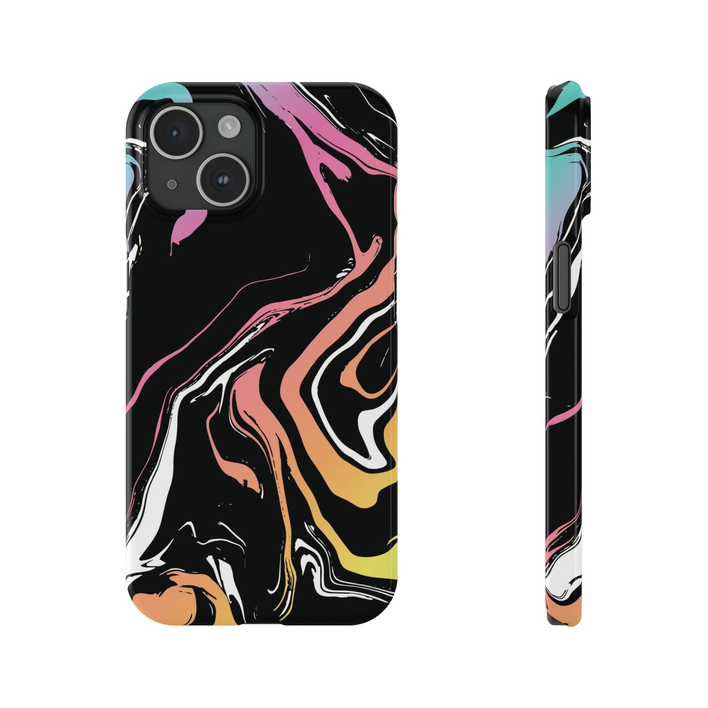 Acid marble pattern Snap Case