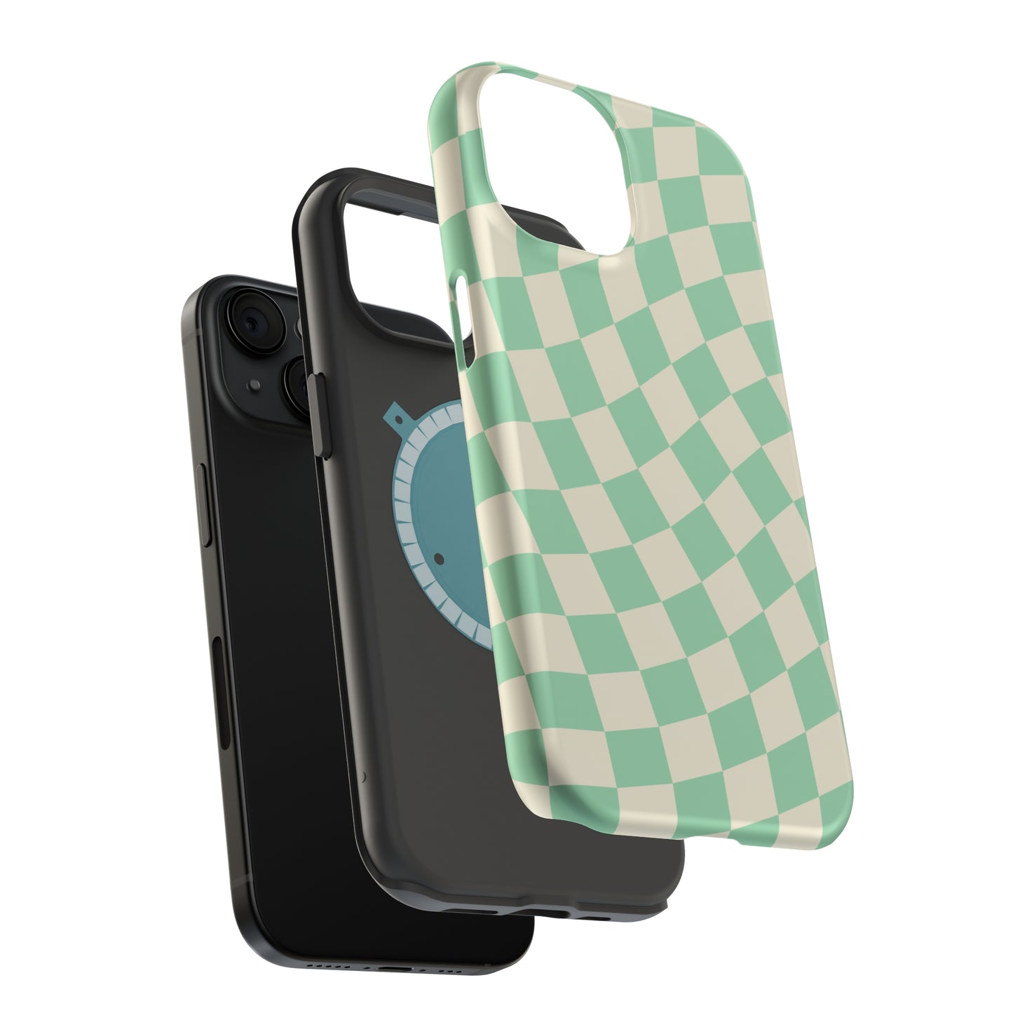 Pistachio Checkers MagSafe Tough Case