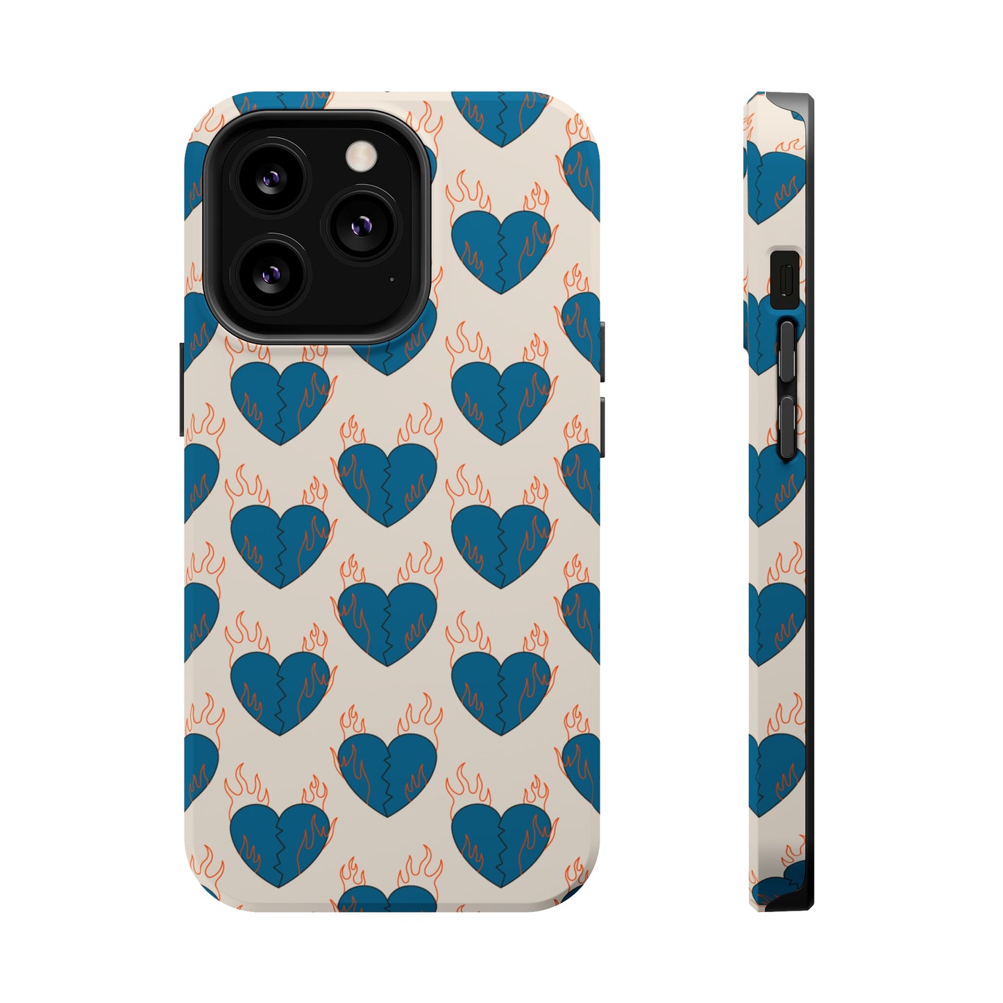 Flaming Broken Love MagSafe Tough Case