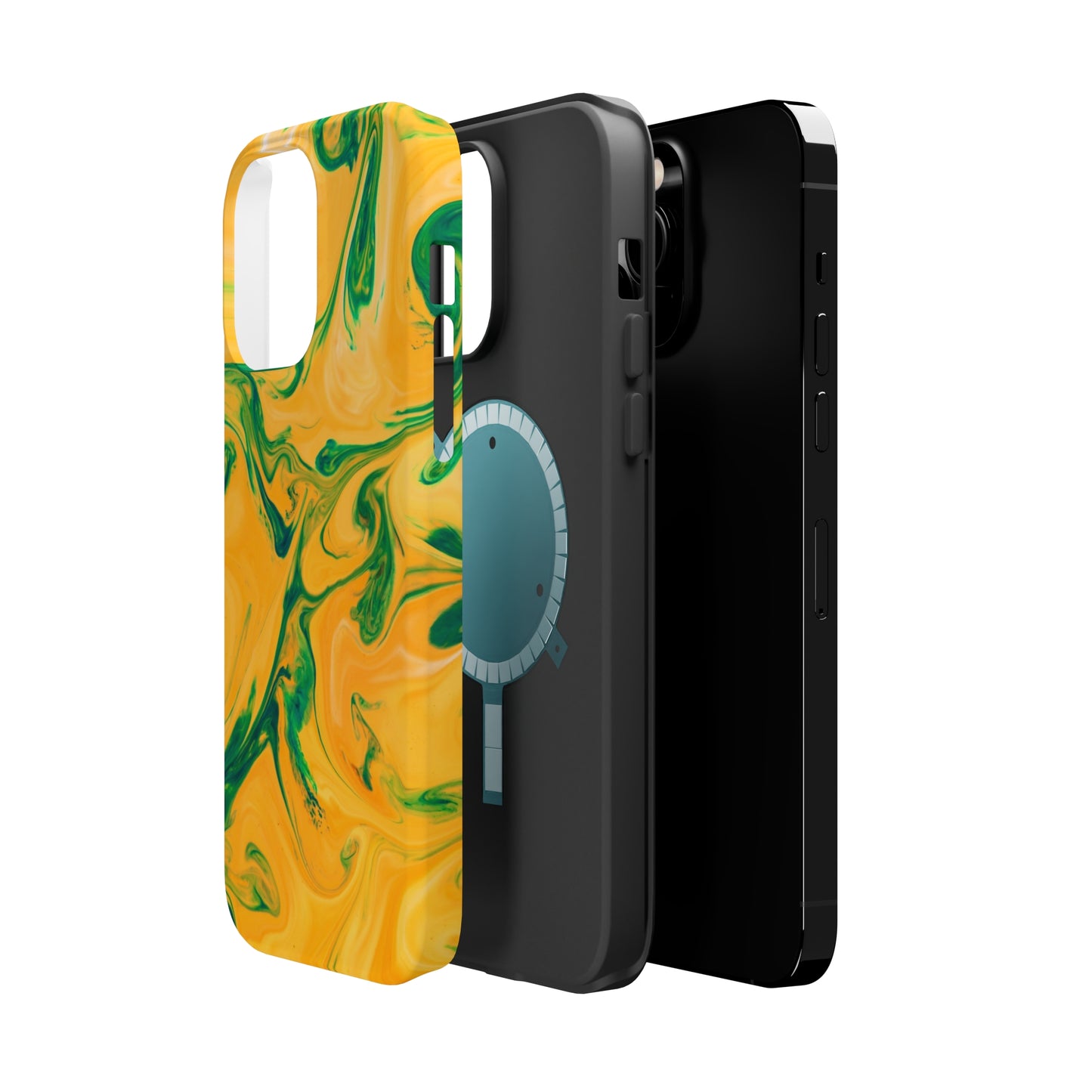 Lime Liquid marble MagSafe Tough Case