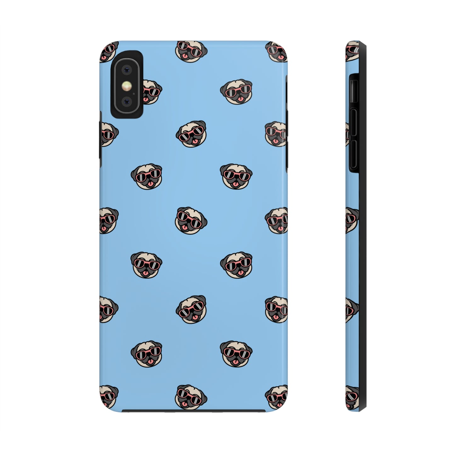 Pug Pattern Tough iPhone Case