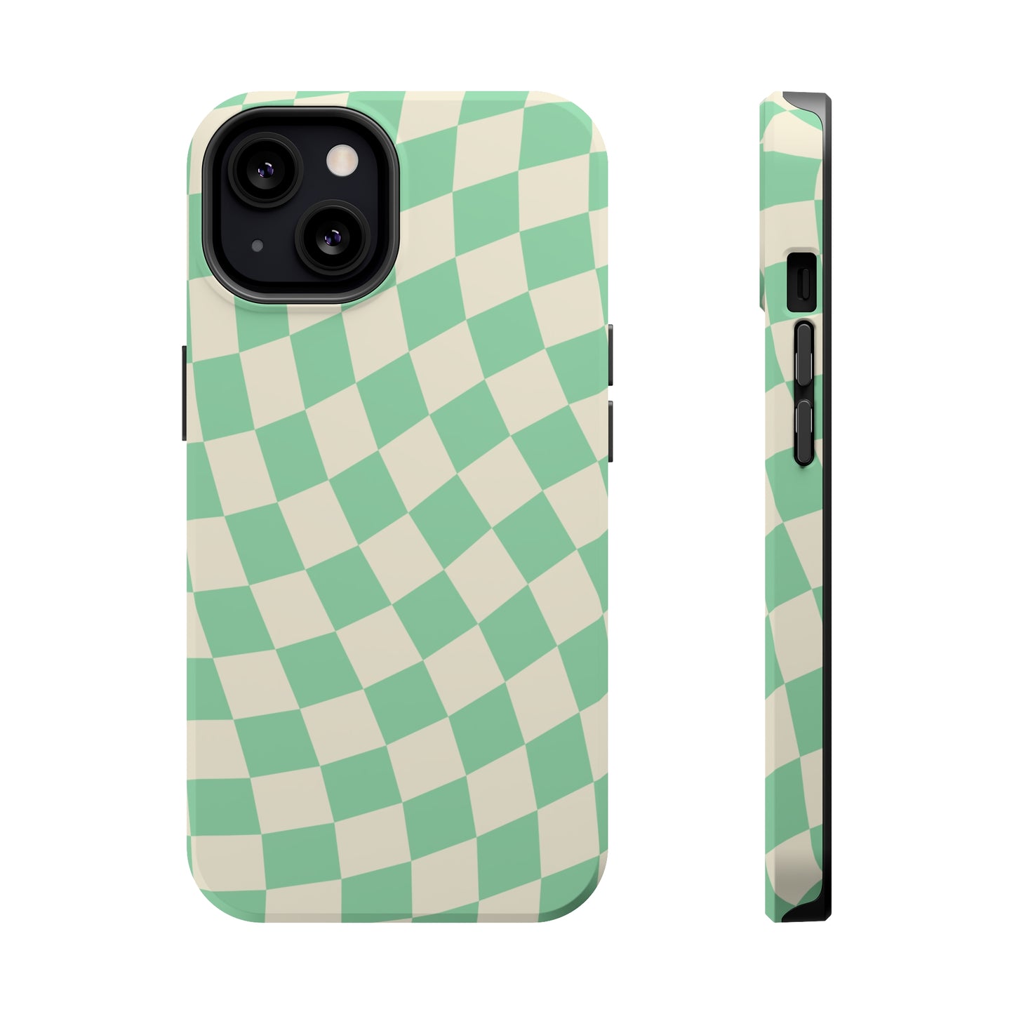 Pistachio Checkers MagSafe Tough Case