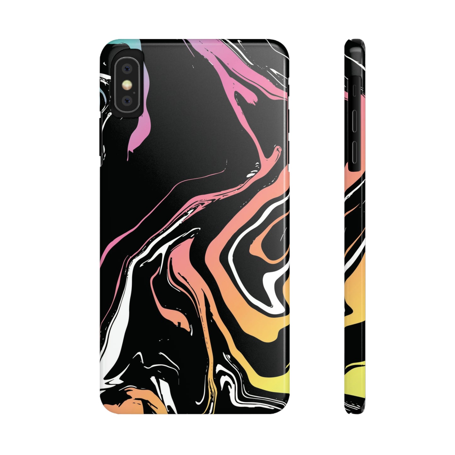 Acid marble pattern Snap Case