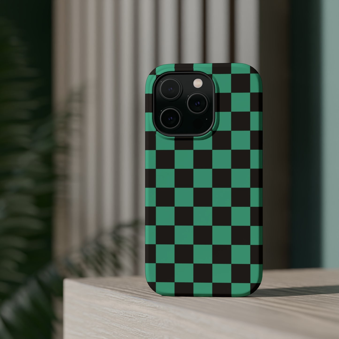 Green Checkers MagSafe Tough Case