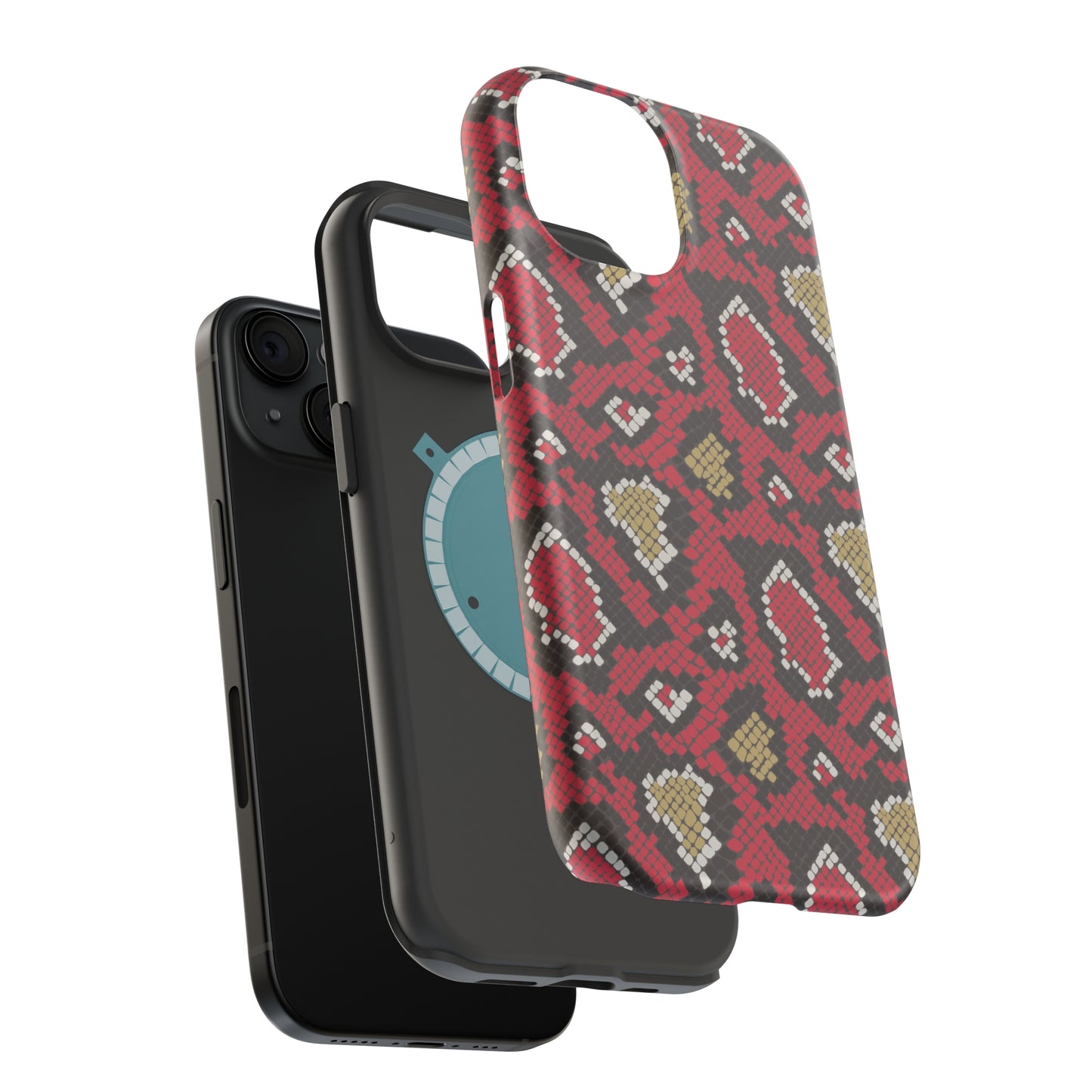 Red Snake Skin MagSafe Tough Case