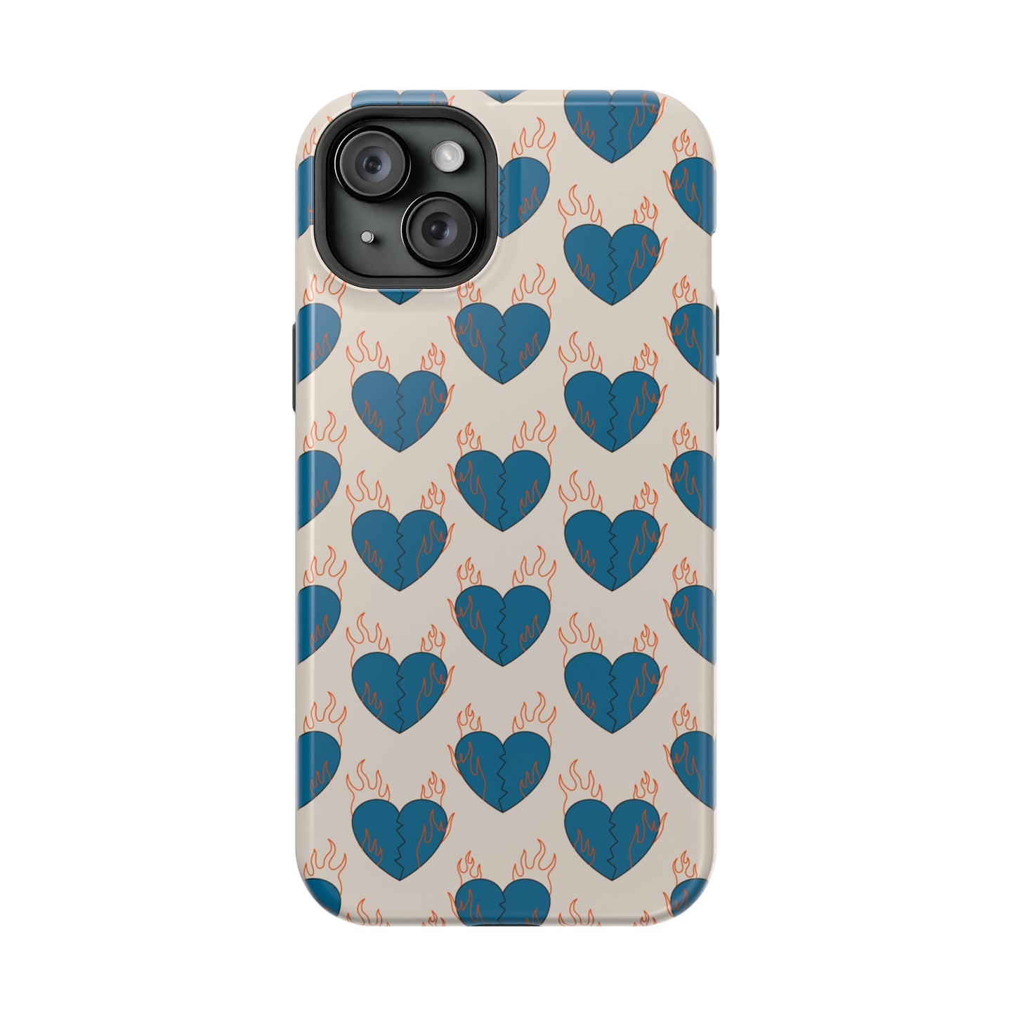 Flaming Broken Love MagSafe Tough Case