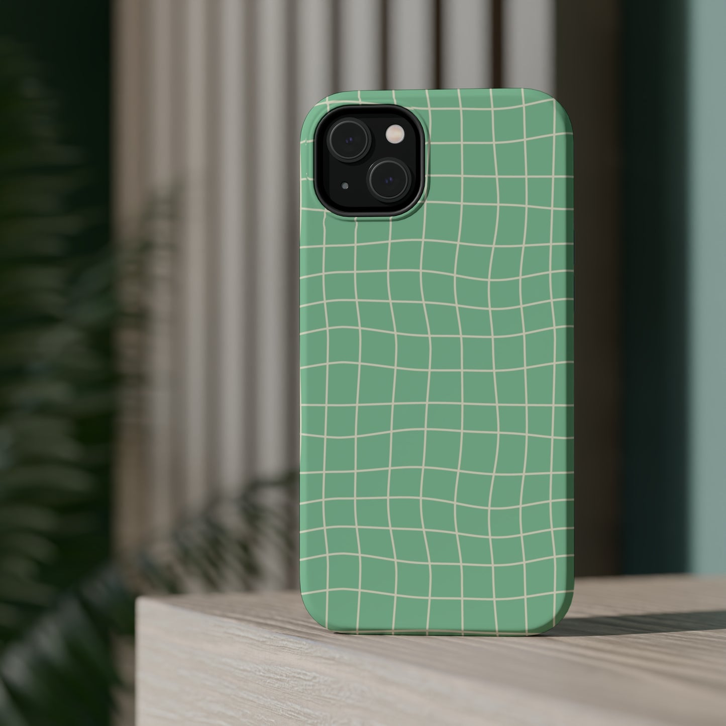 Pistachio Dizzy Grid MagSafe Tough Case