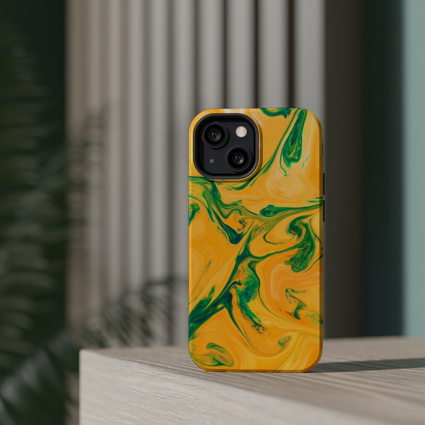 Lime Liquid marble MagSafe Tough Case