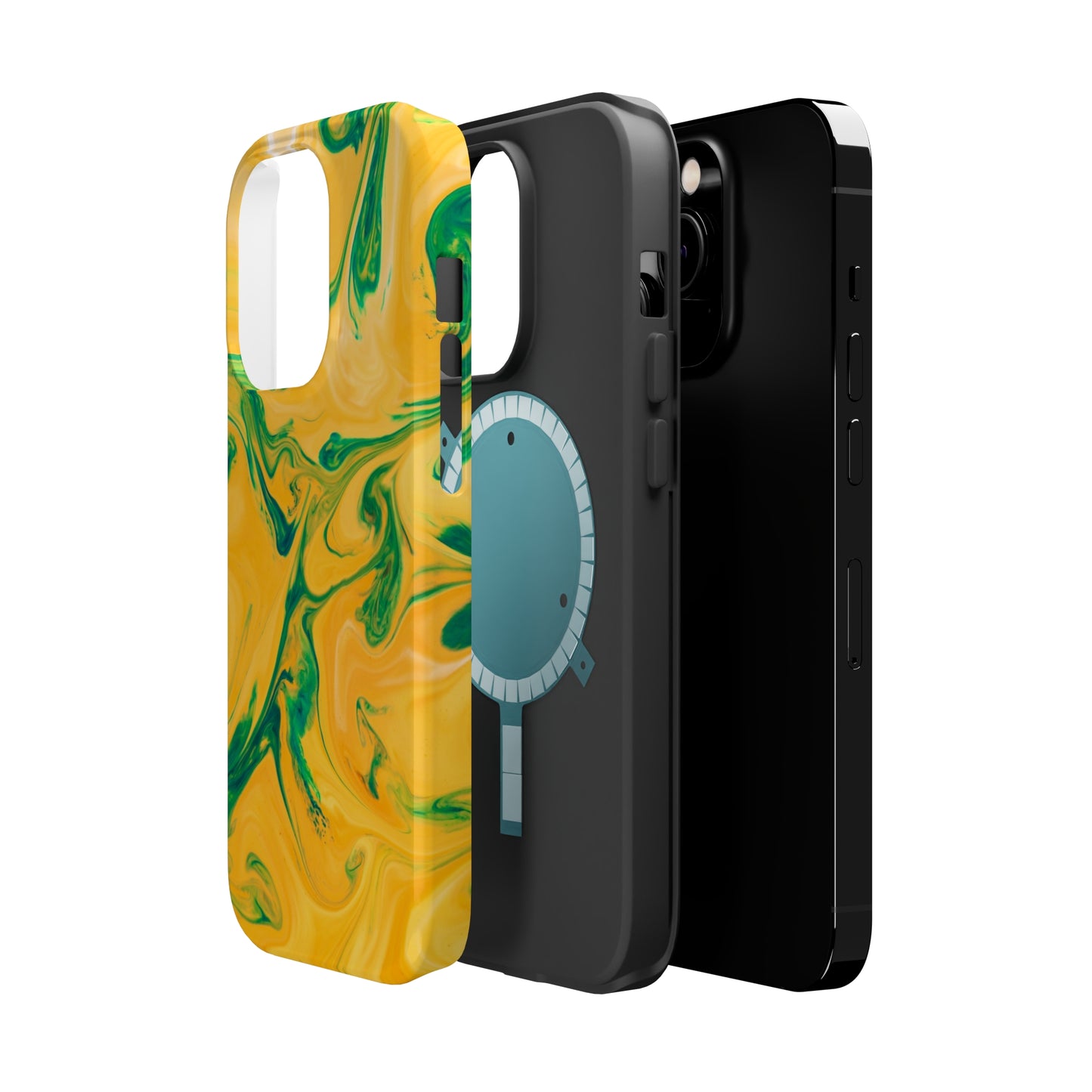 Lime Liquid marble MagSafe Tough Case