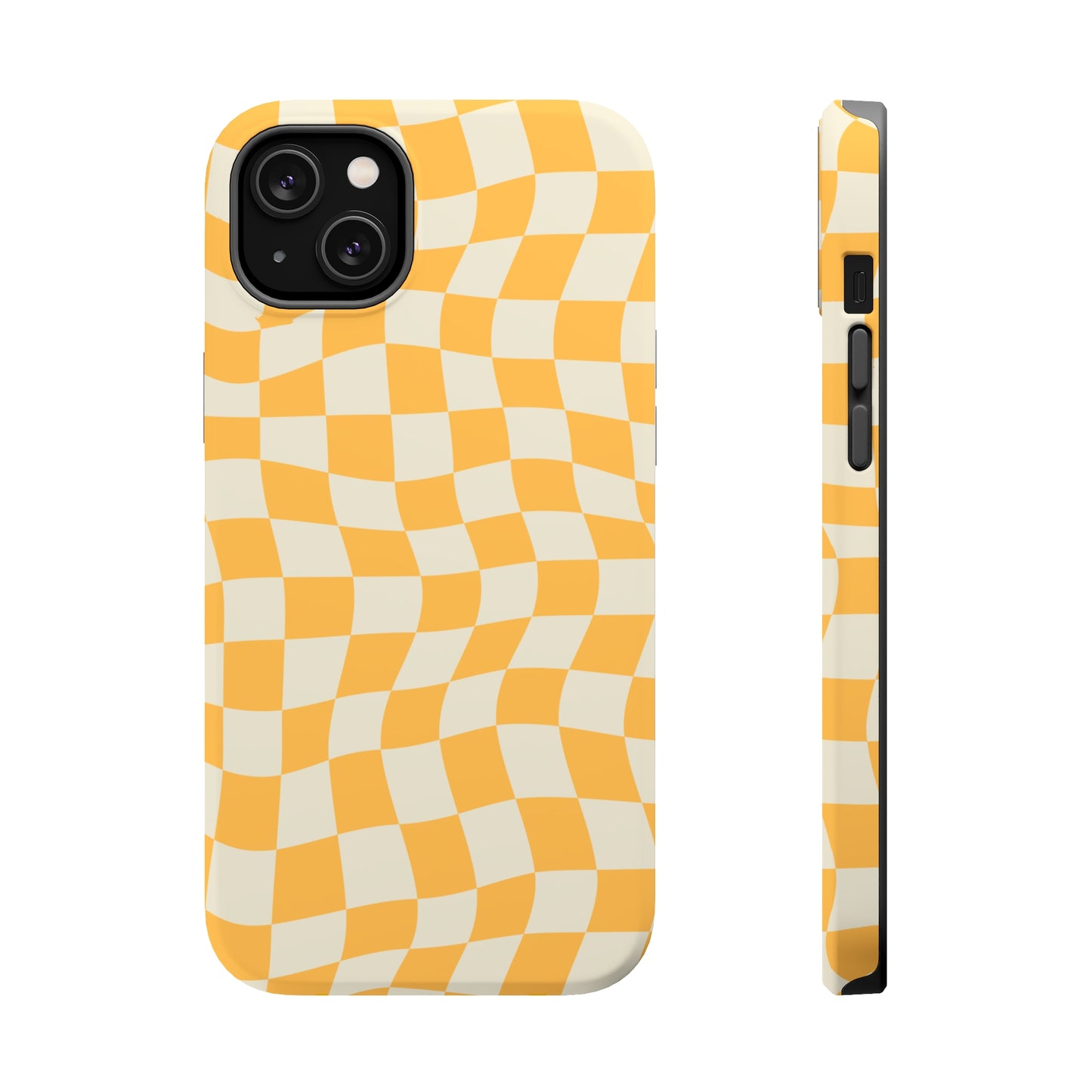 Lime Crazy Checkers MagSafe Tough Case