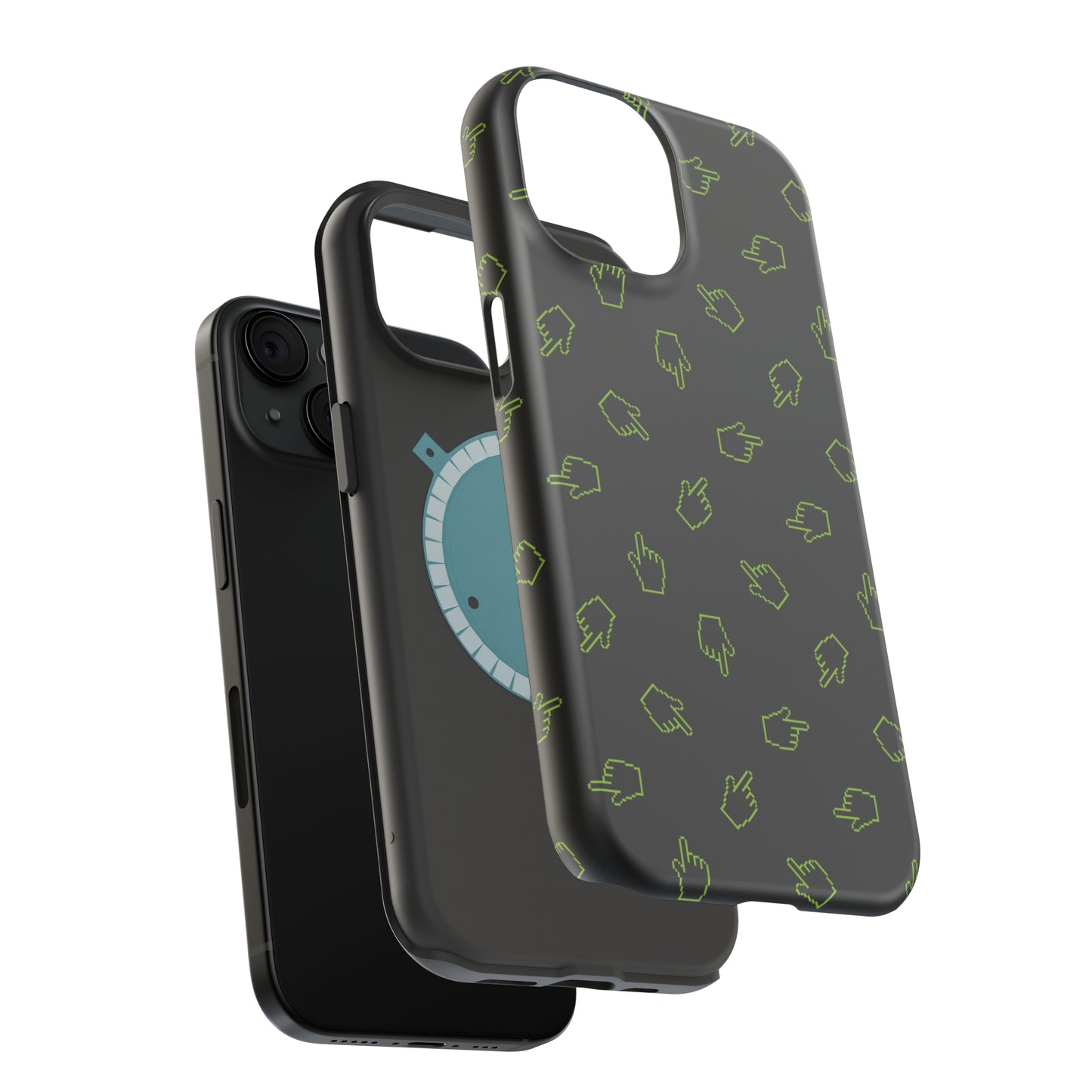 Pixelated Hand Cursor MagSafe Tough Case