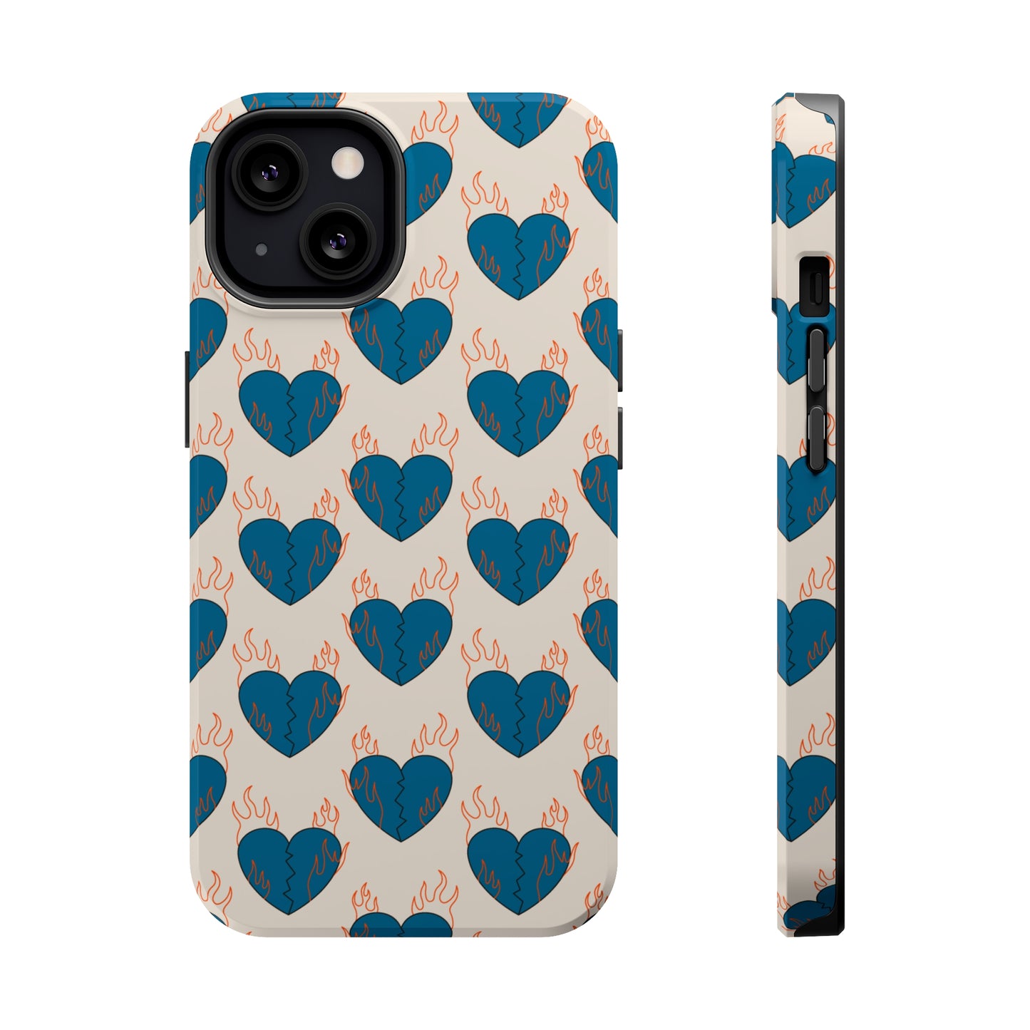 Flaming Broken Love MagSafe Tough Case