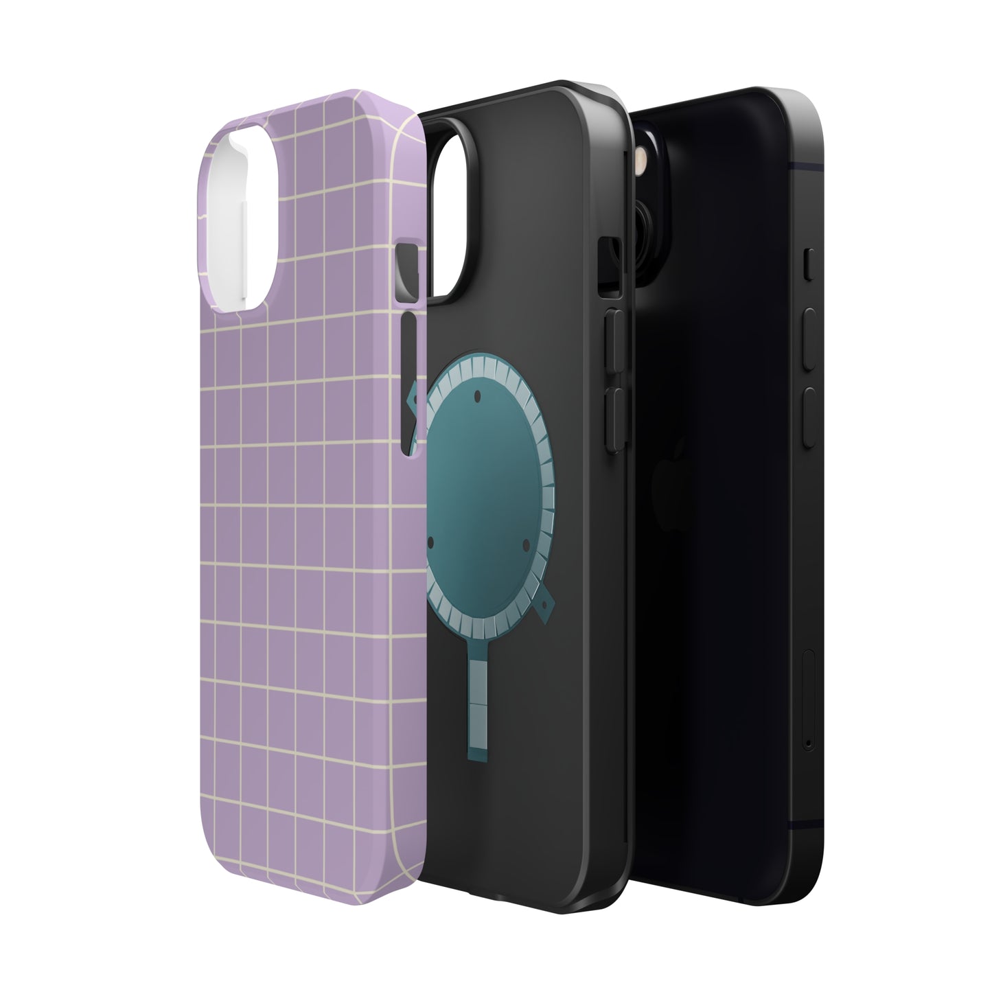 Lavender Grid MagSafe Tough Case
