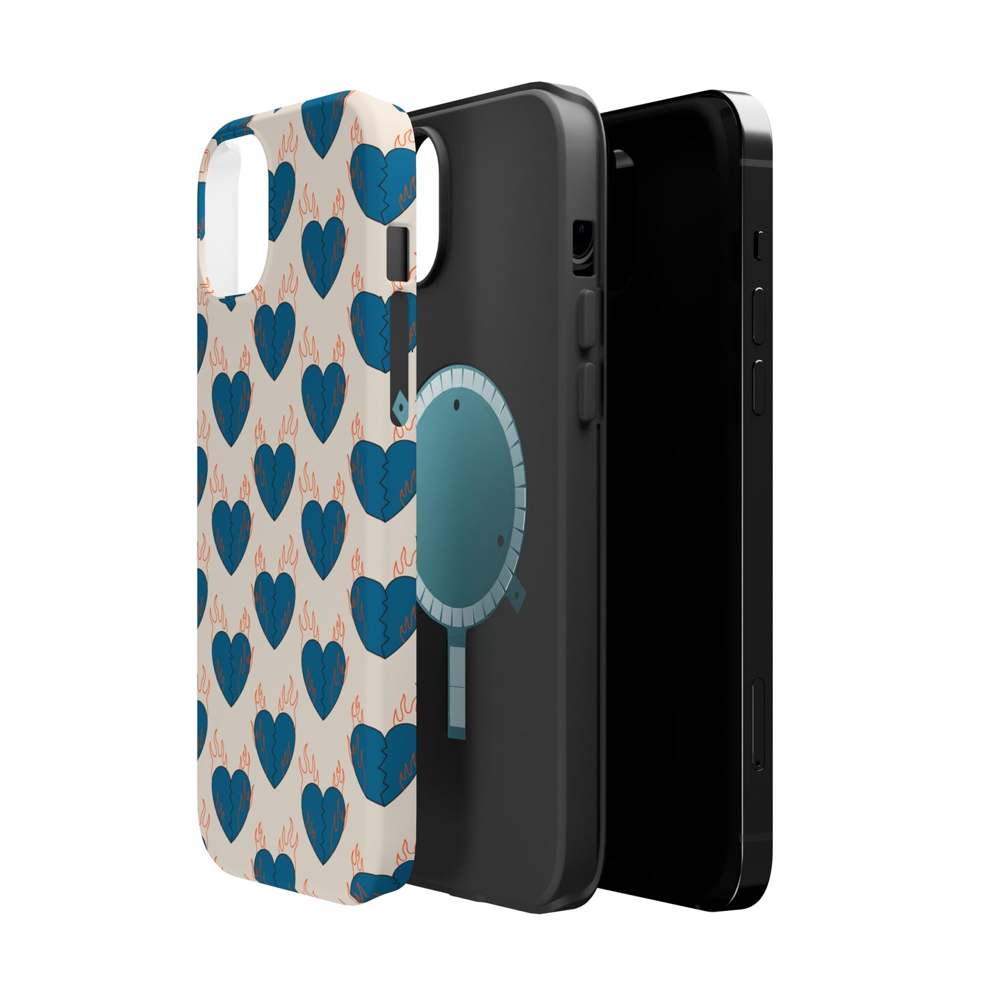 Flaming Broken Love MagSafe Tough Case
