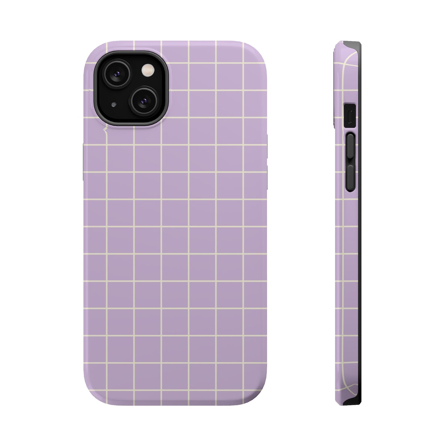 Lavender Grid MagSafe Tough Case
