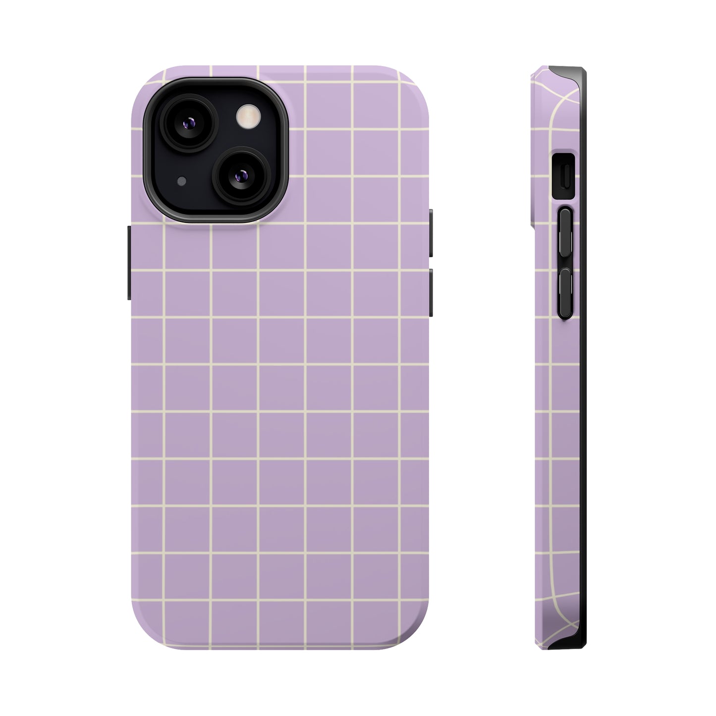 Lavender Grid MagSafe Tough Case