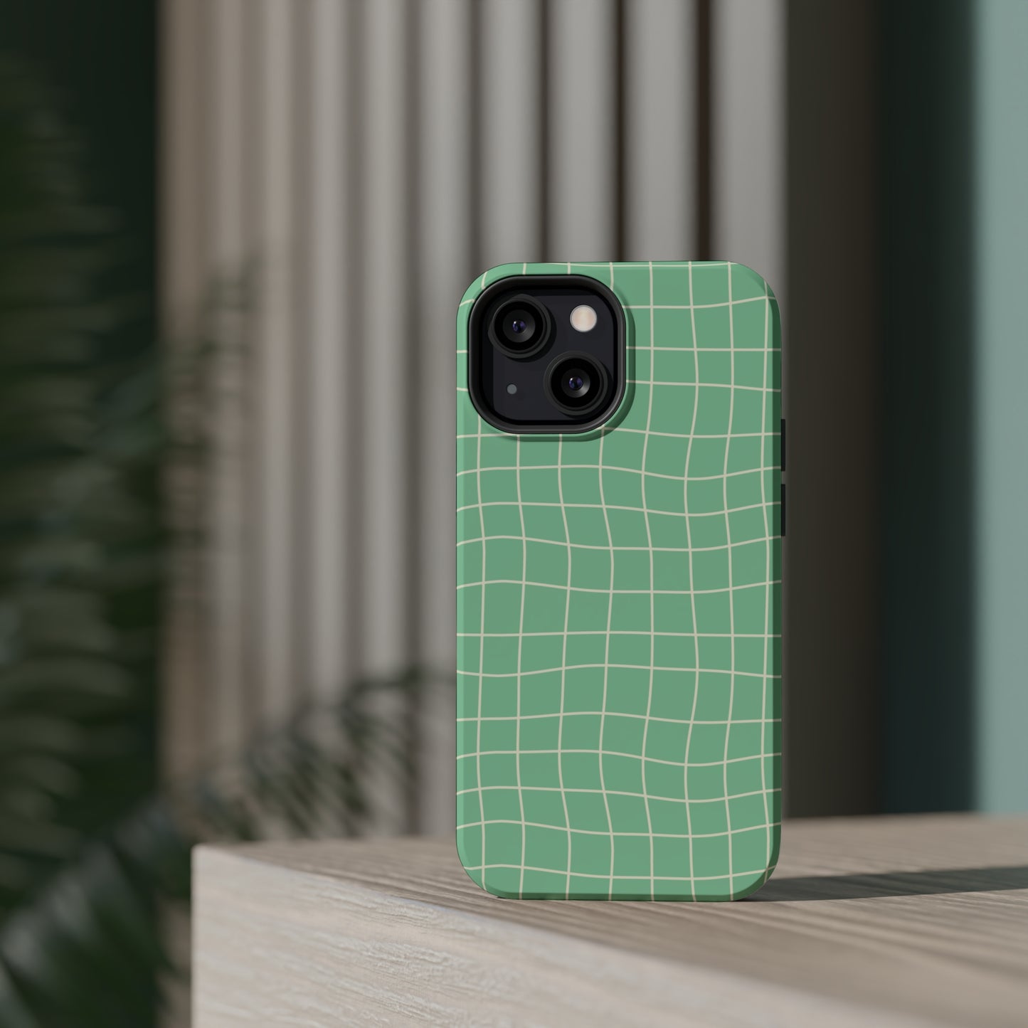 Pistachio Dizzy Grid MagSafe Tough Case