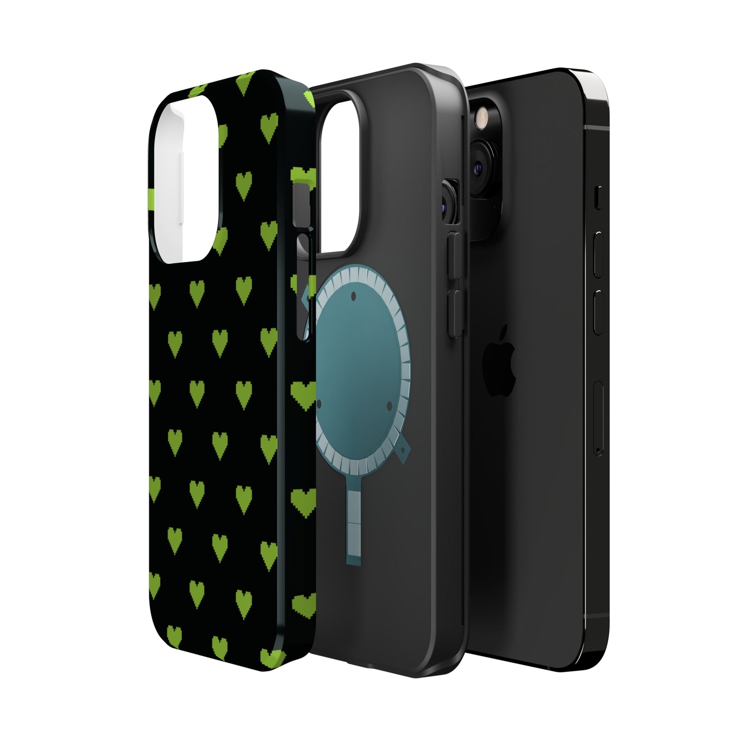 Pixelated Heart MagSafe Tough Case