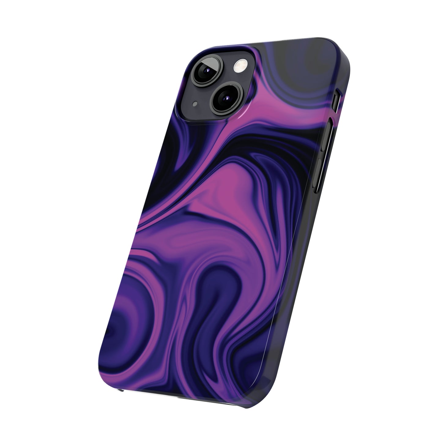 Purple liquid marble pattern Snap Case