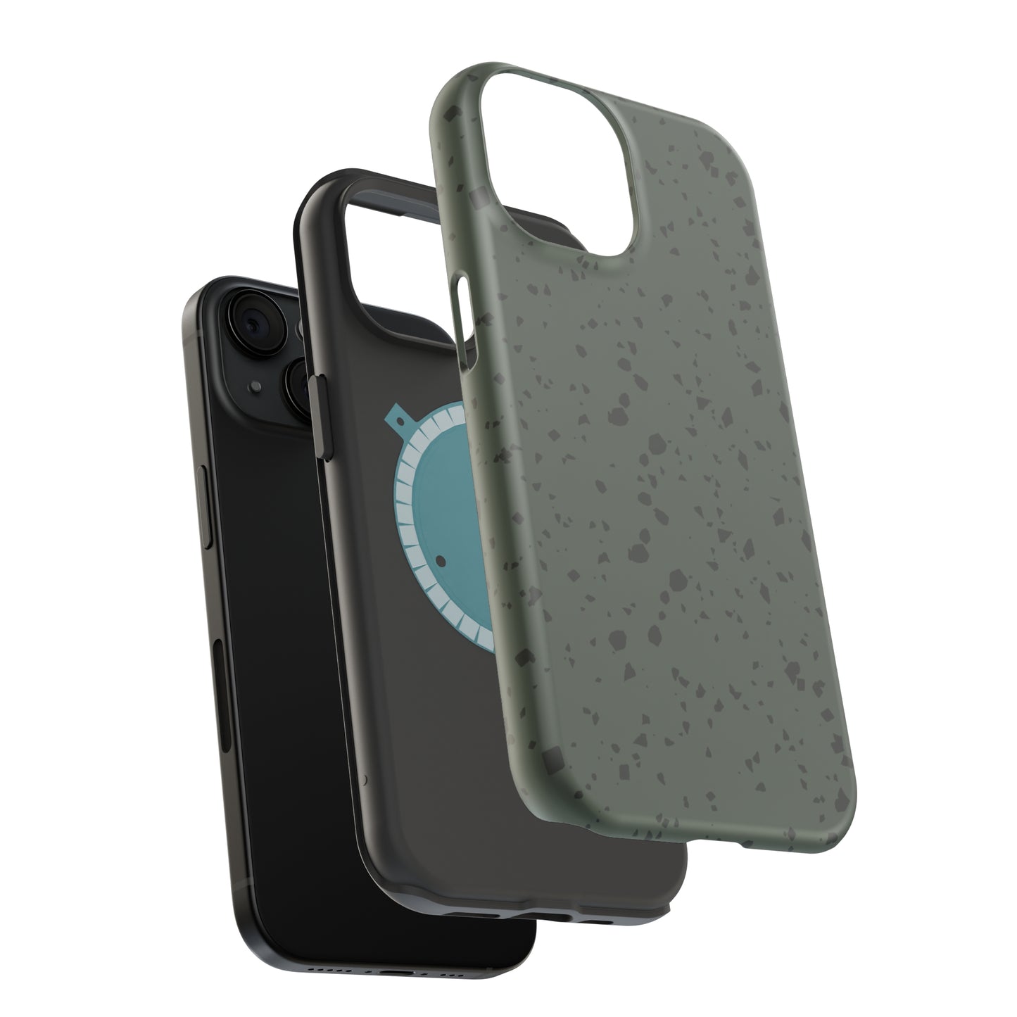 Olive Green Terrazzo MagSafe Tough Case