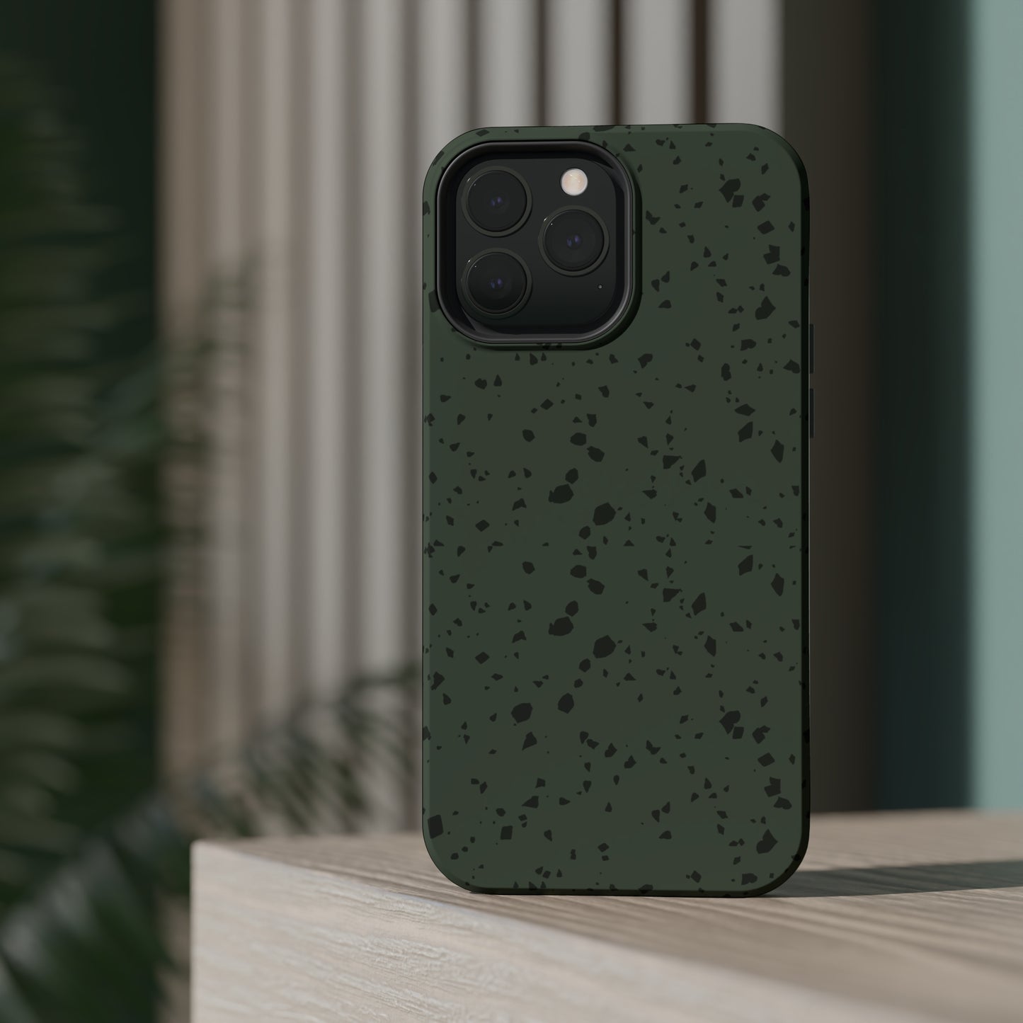 Olive Green Terrazzo MagSafe Tough Case