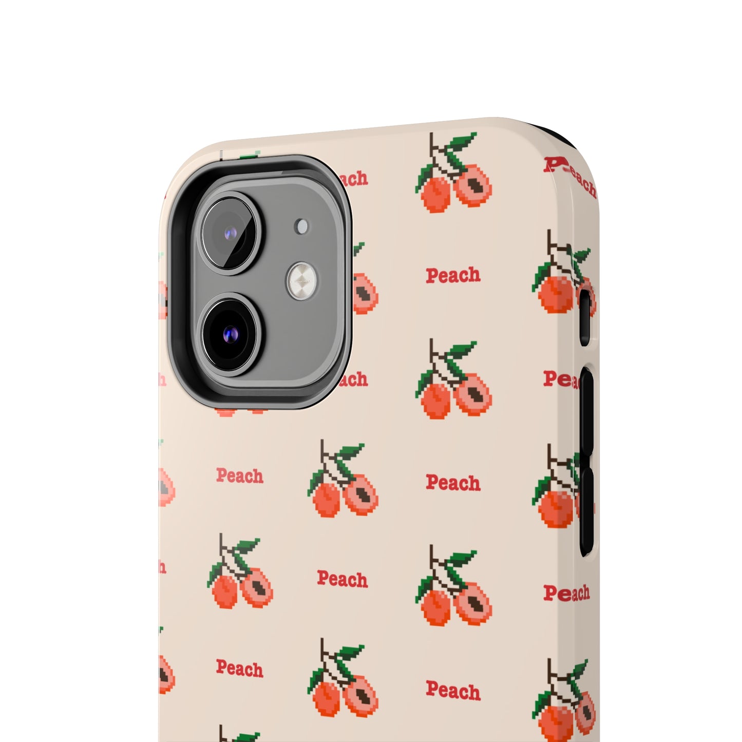 Pixelated Peach Tough iPhone Case