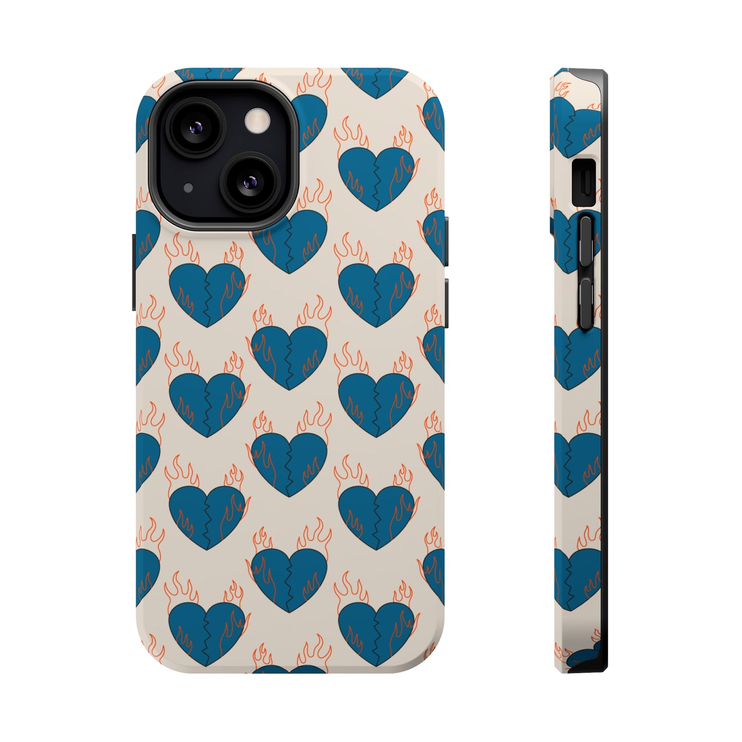 Flaming Broken Love MagSafe Tough Case