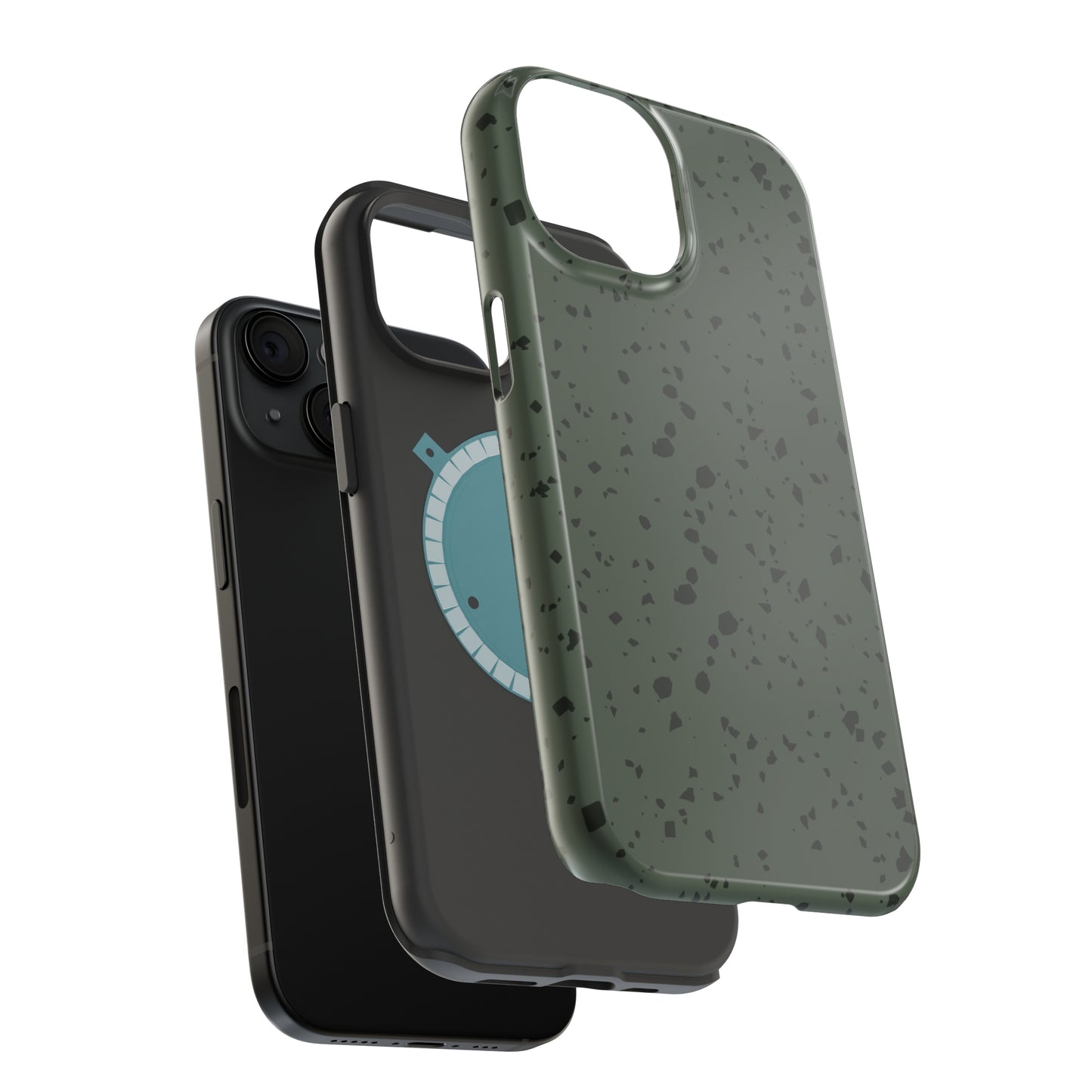 Olive Green Terrazzo MagSafe Tough Case