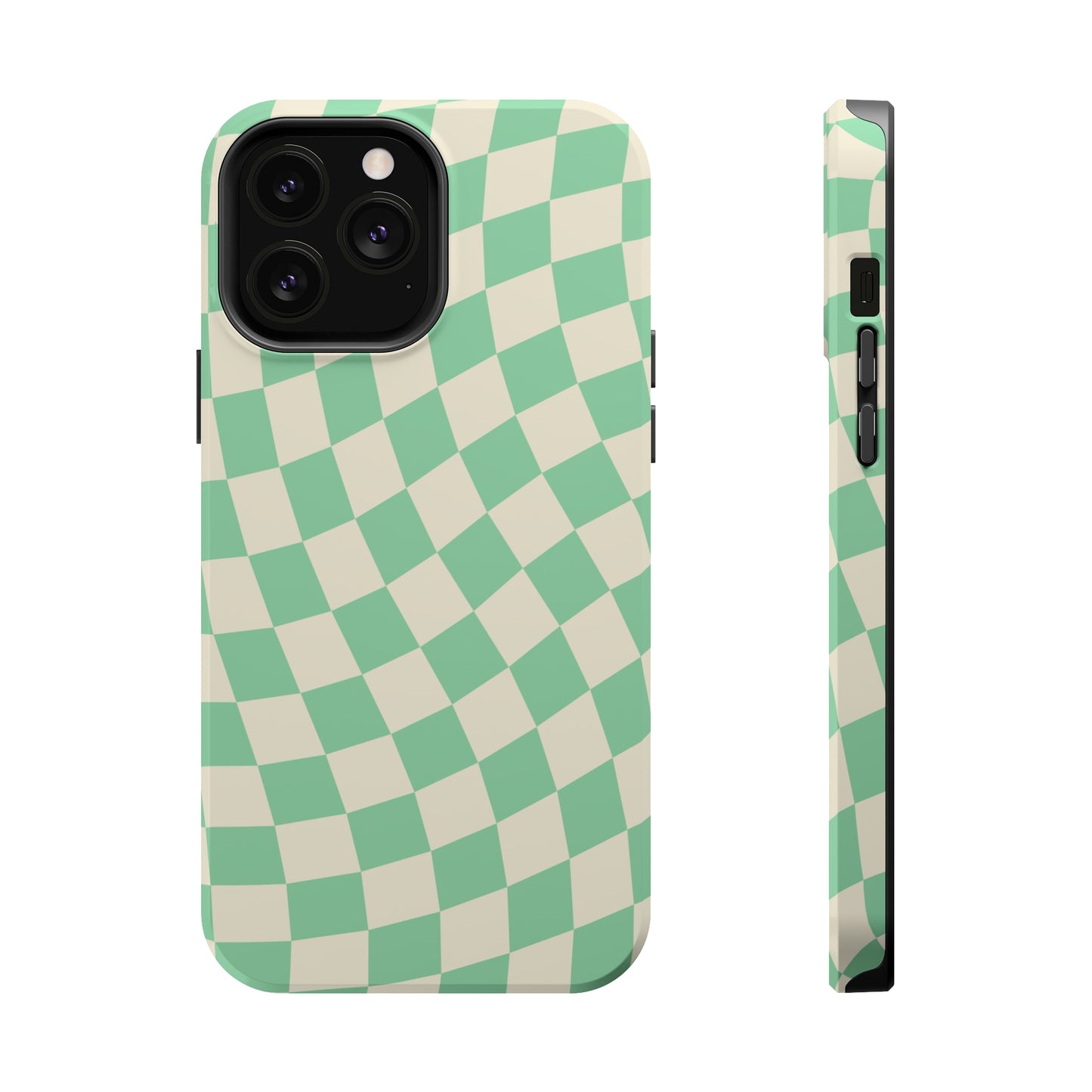 Pistachio Checkers MagSafe Tough Case