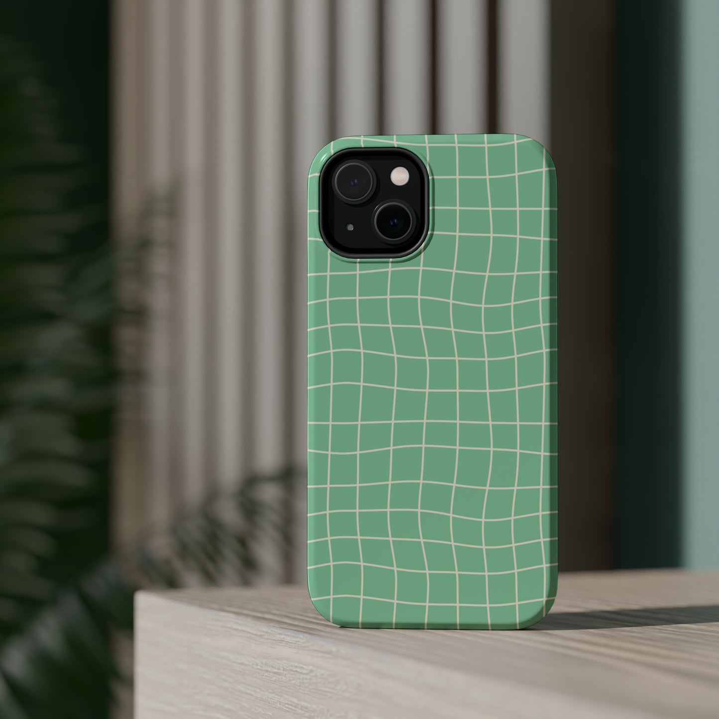 Pistachio Dizzy Grid MagSafe Tough Case